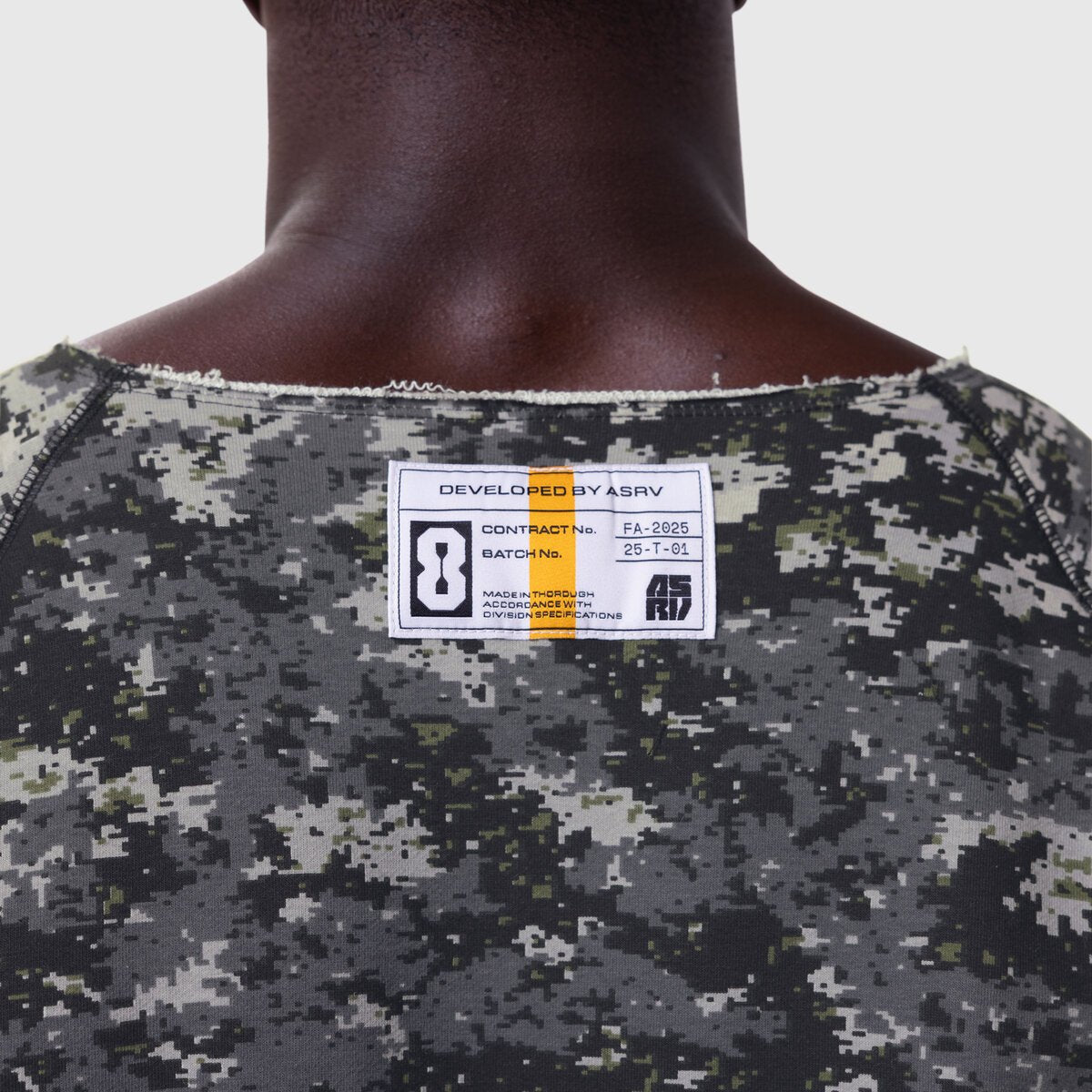 1114. Vintage Raw Hem Pump Cover - Pixel Camo