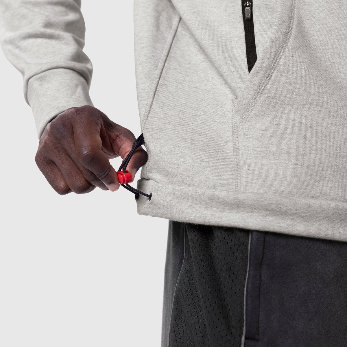 1121. Tech-Terry™ Training Hoodie - Heather Grey "Blade"
