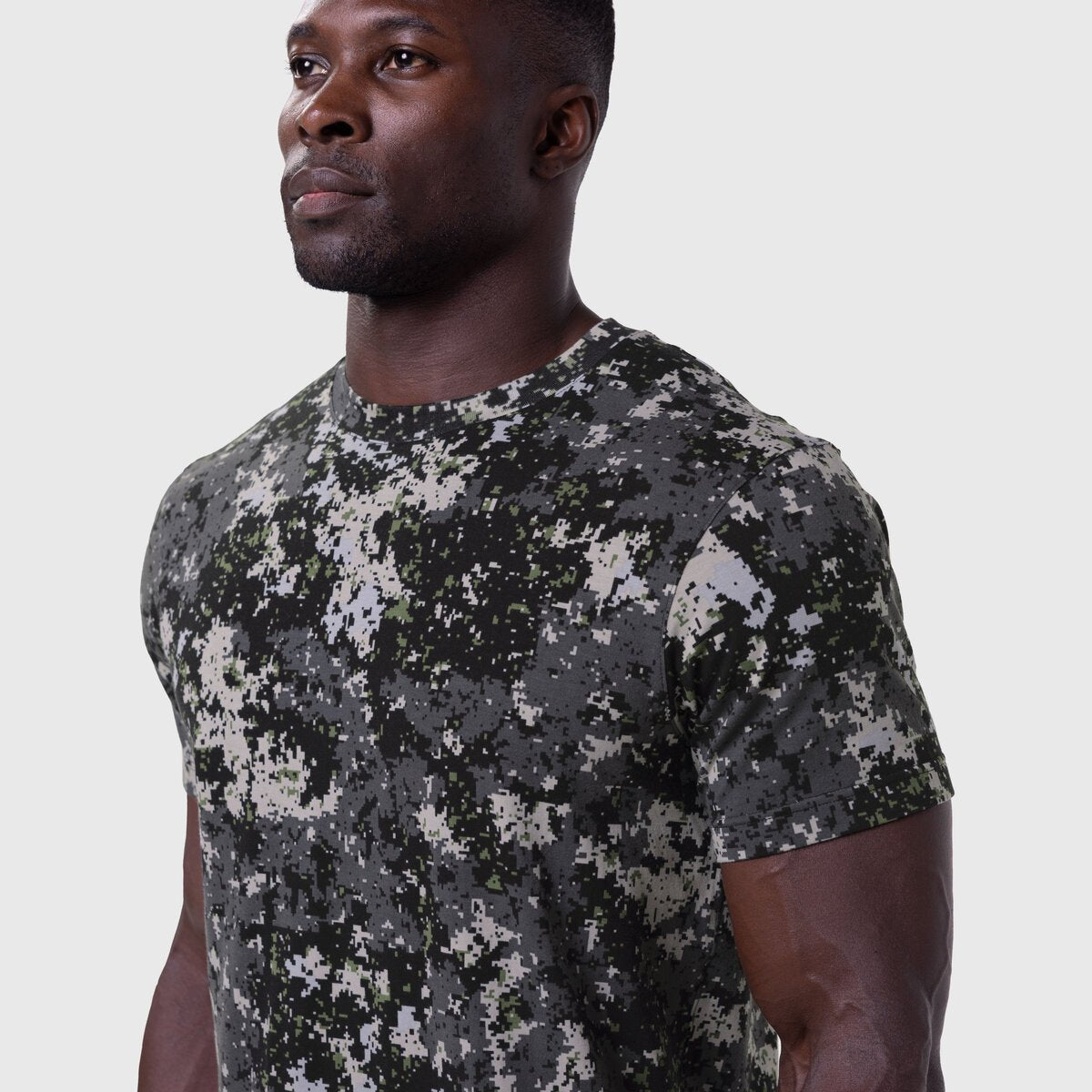 0923. Supima® Essential Tee - Pixel Camo