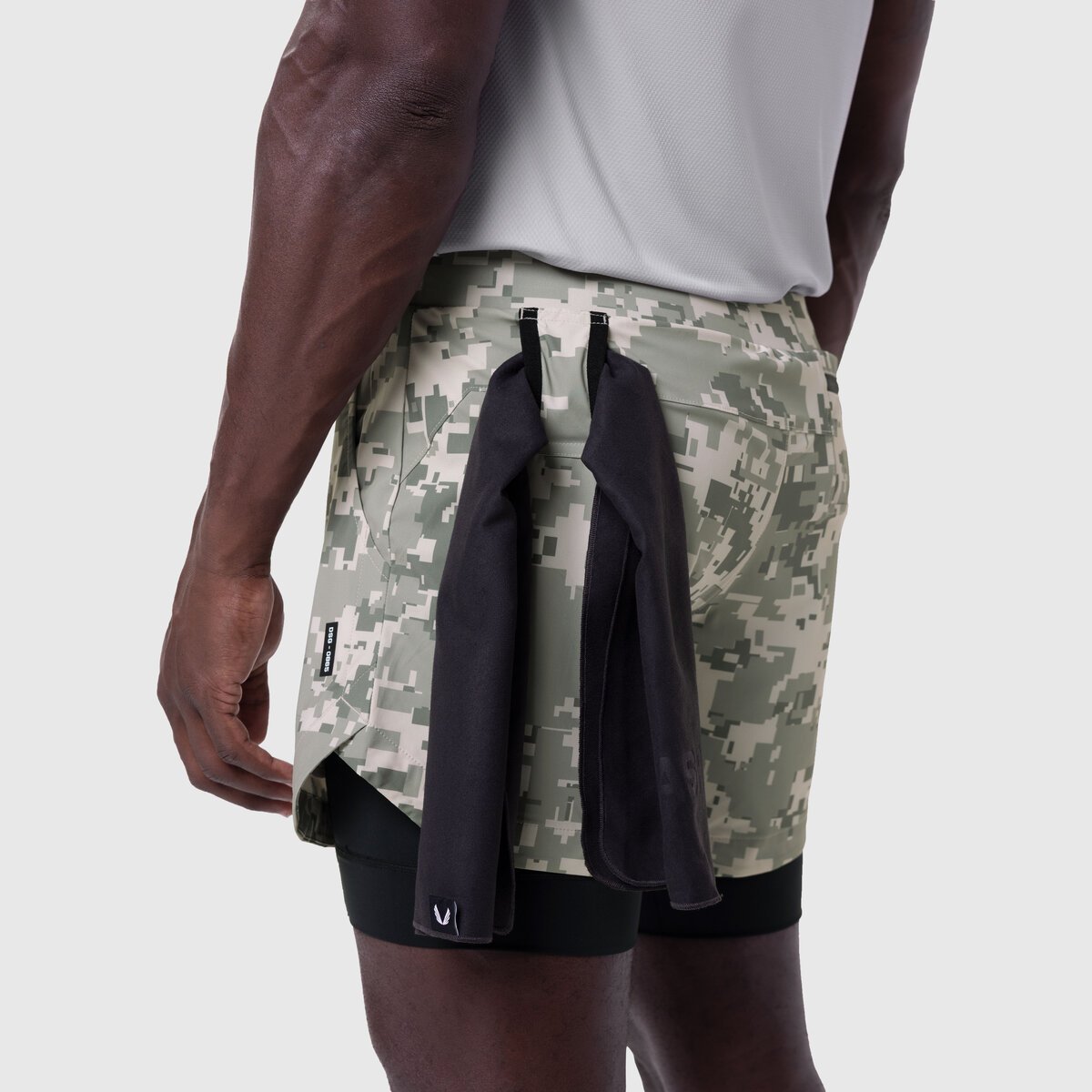 0865. Tetra-Lite® 5" Liner Short - Digital Camo "Wings"/Black