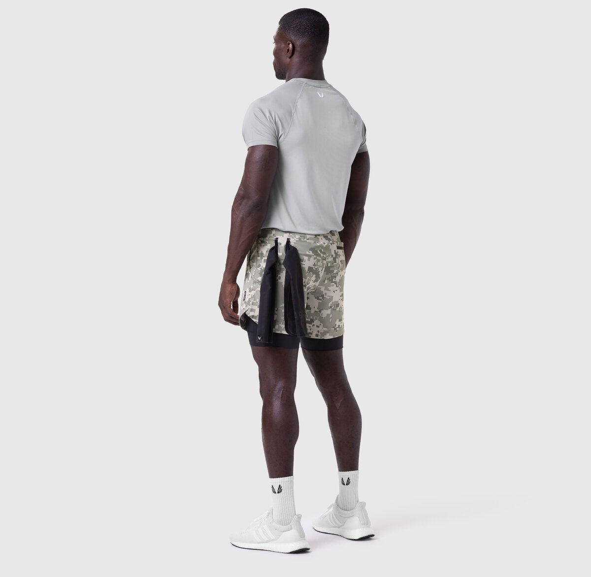 0865. Tetra-Lite® 5" Liner Short - Digital Camo "Wings"/Black