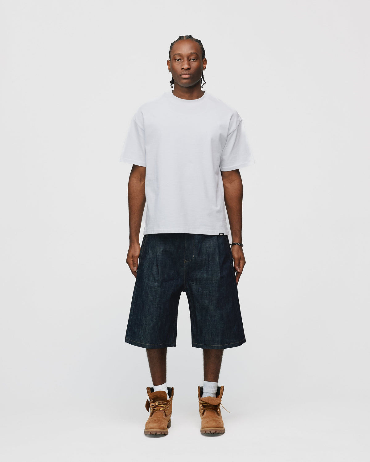Raw Denim Shorts - Indigo
