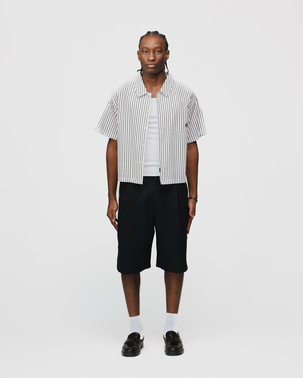 Pleated Shorts - Black