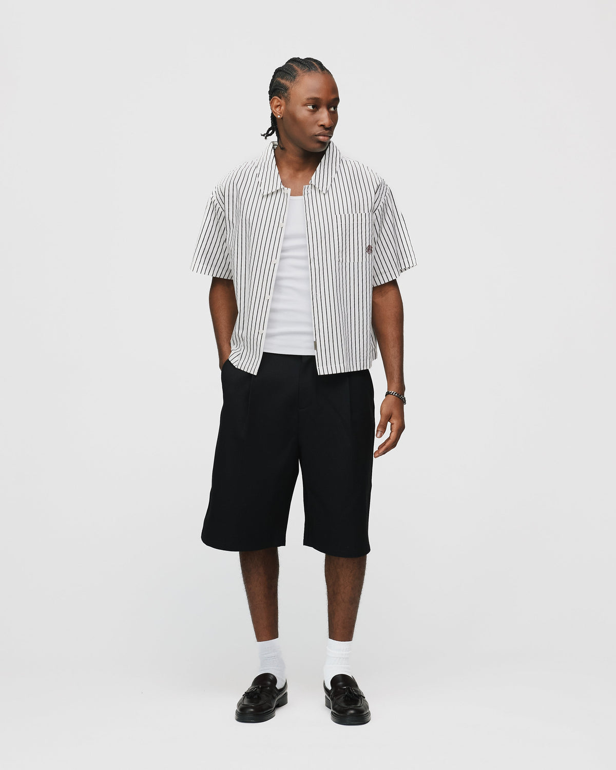 Pleated Shorts - Black