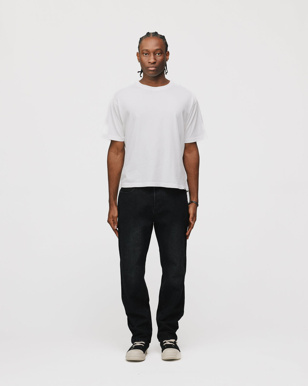 Slim Denim Pants - Washed Black