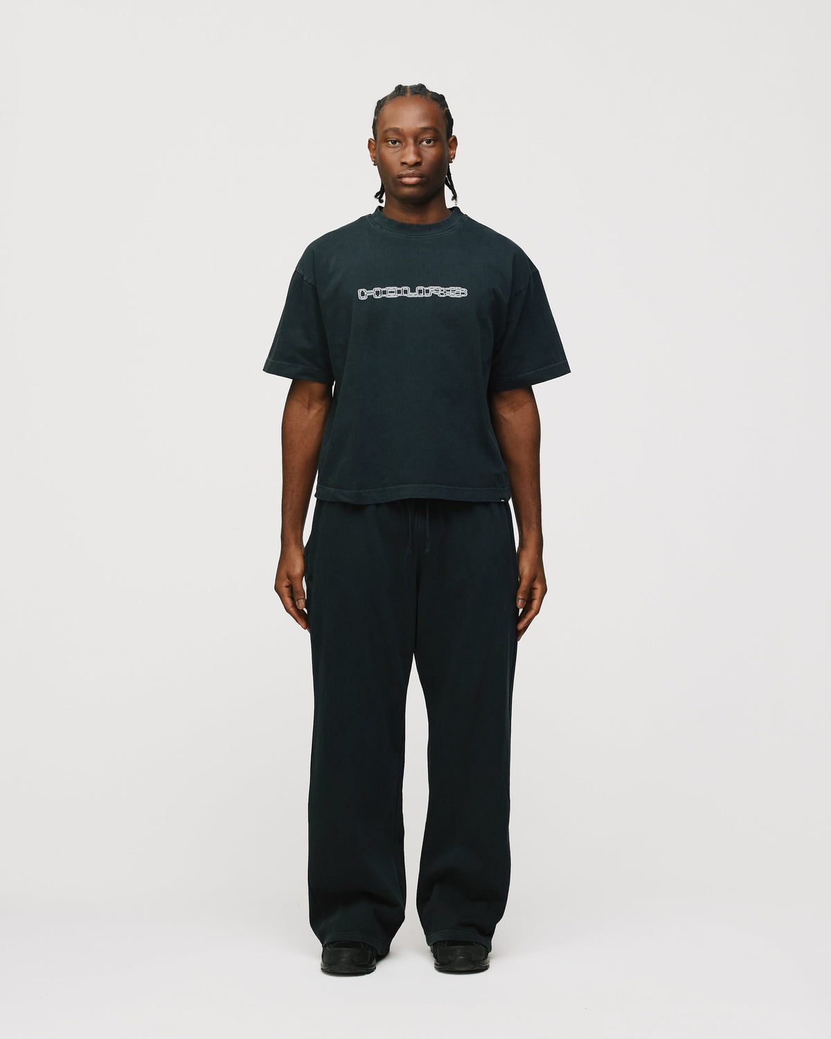 Neural Link Cropped T-Shirt - Vintage Black