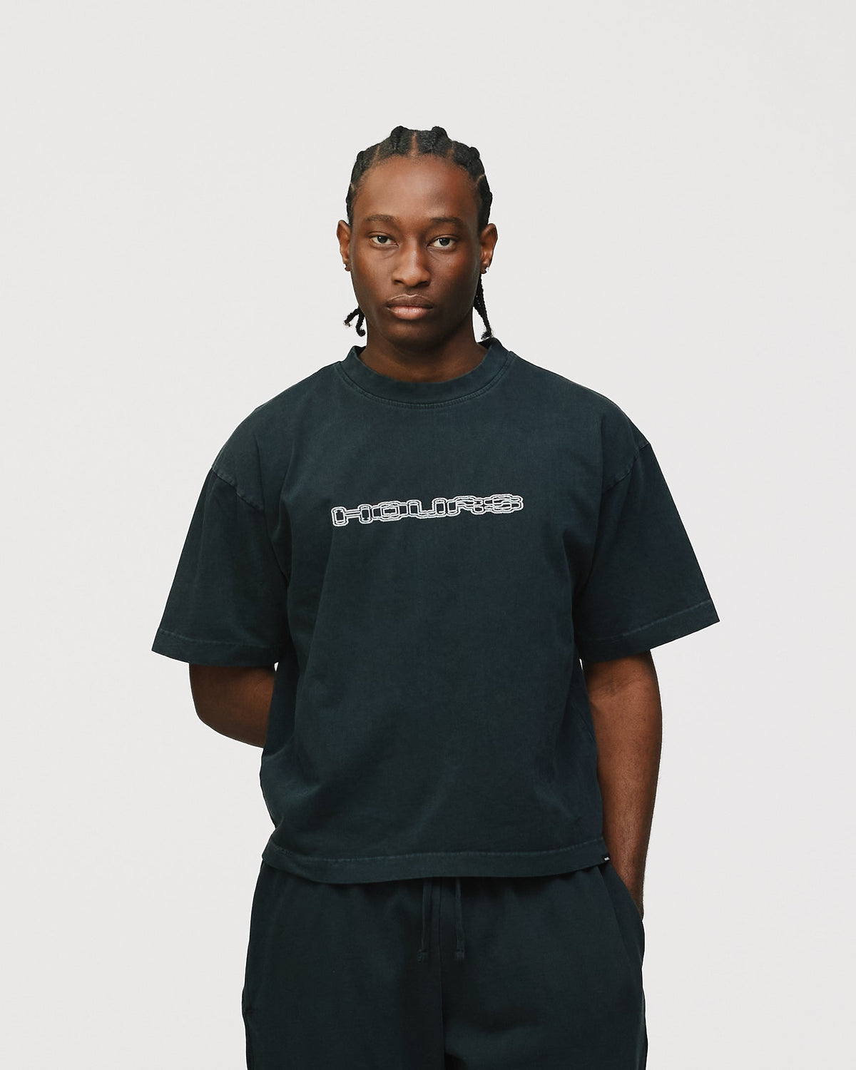 Neural Link Cropped T-Shirt - Vintage Black