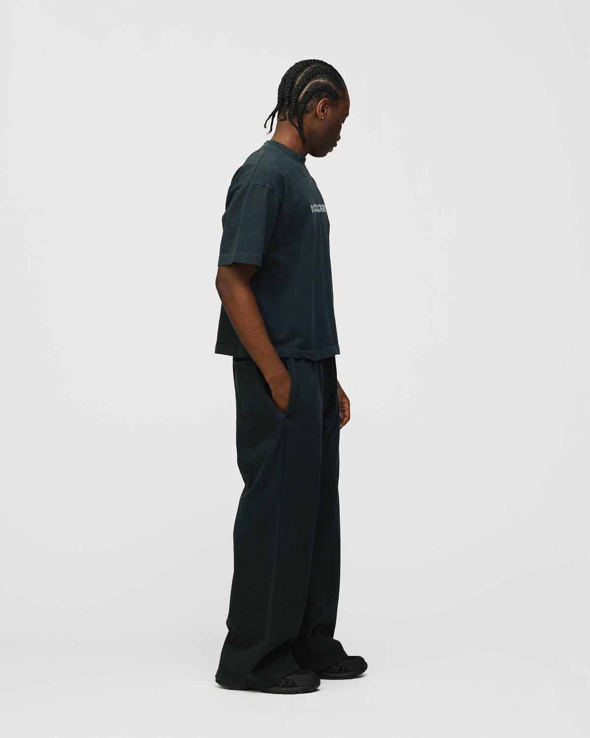 Neural Link Cropped T-Shirt - Vintage Black