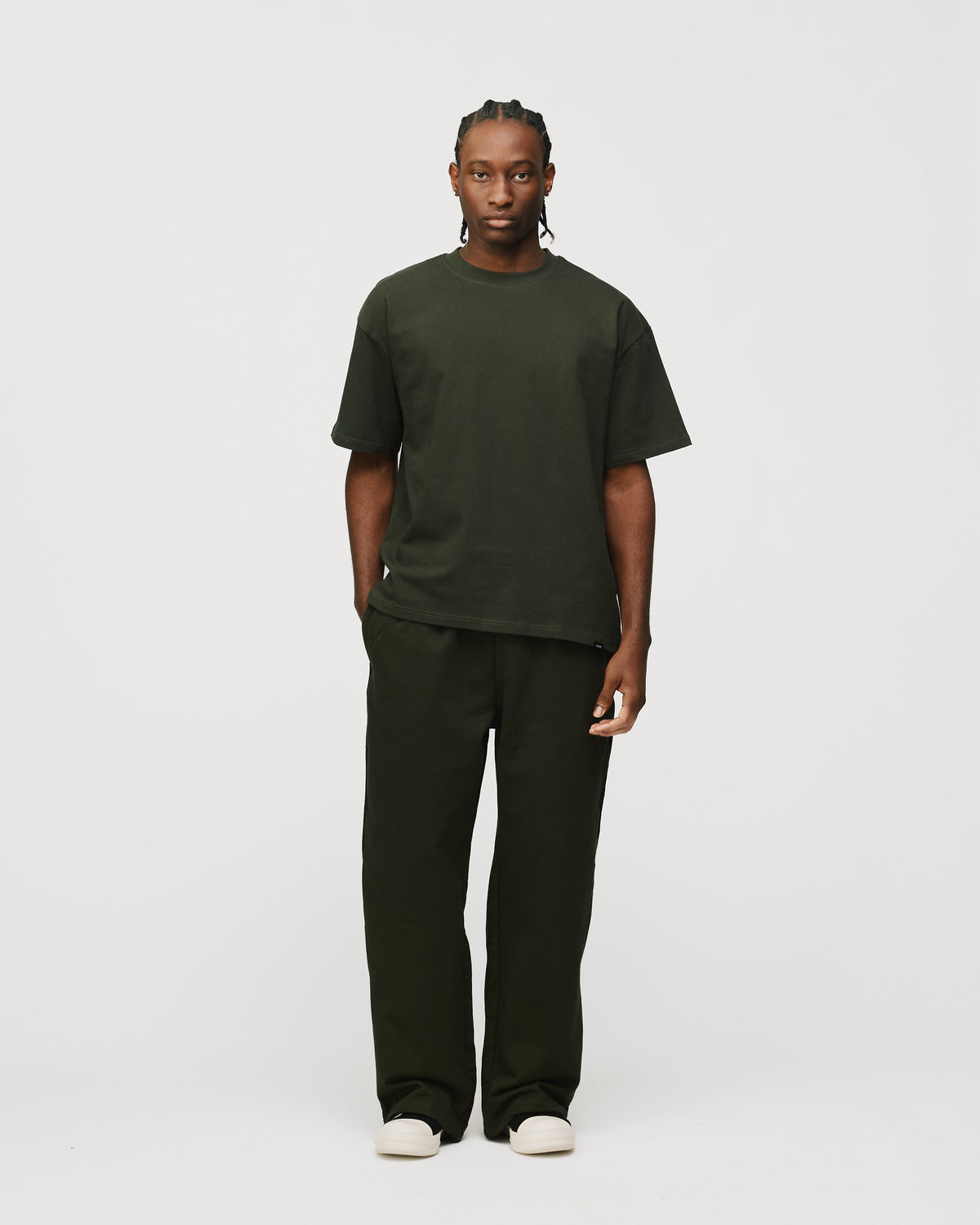 Drop Shoulder T-Shirt - Olive