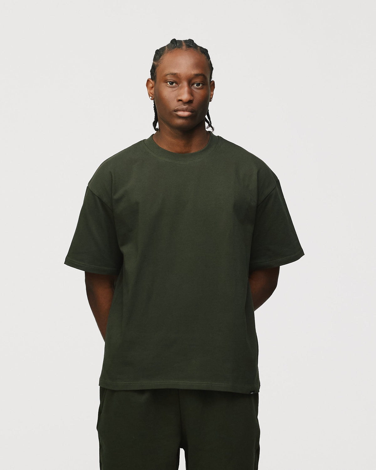 Drop Shoulder T-Shirt - Olive
