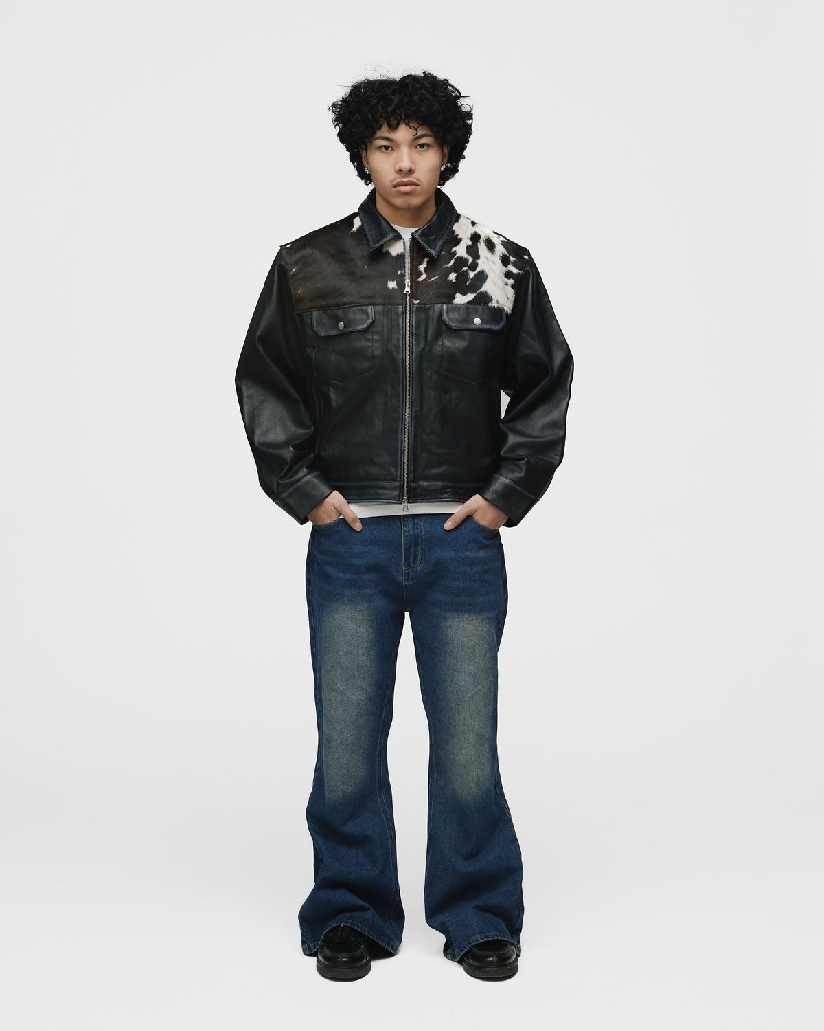 Flare Denim Pants - Mid Blue