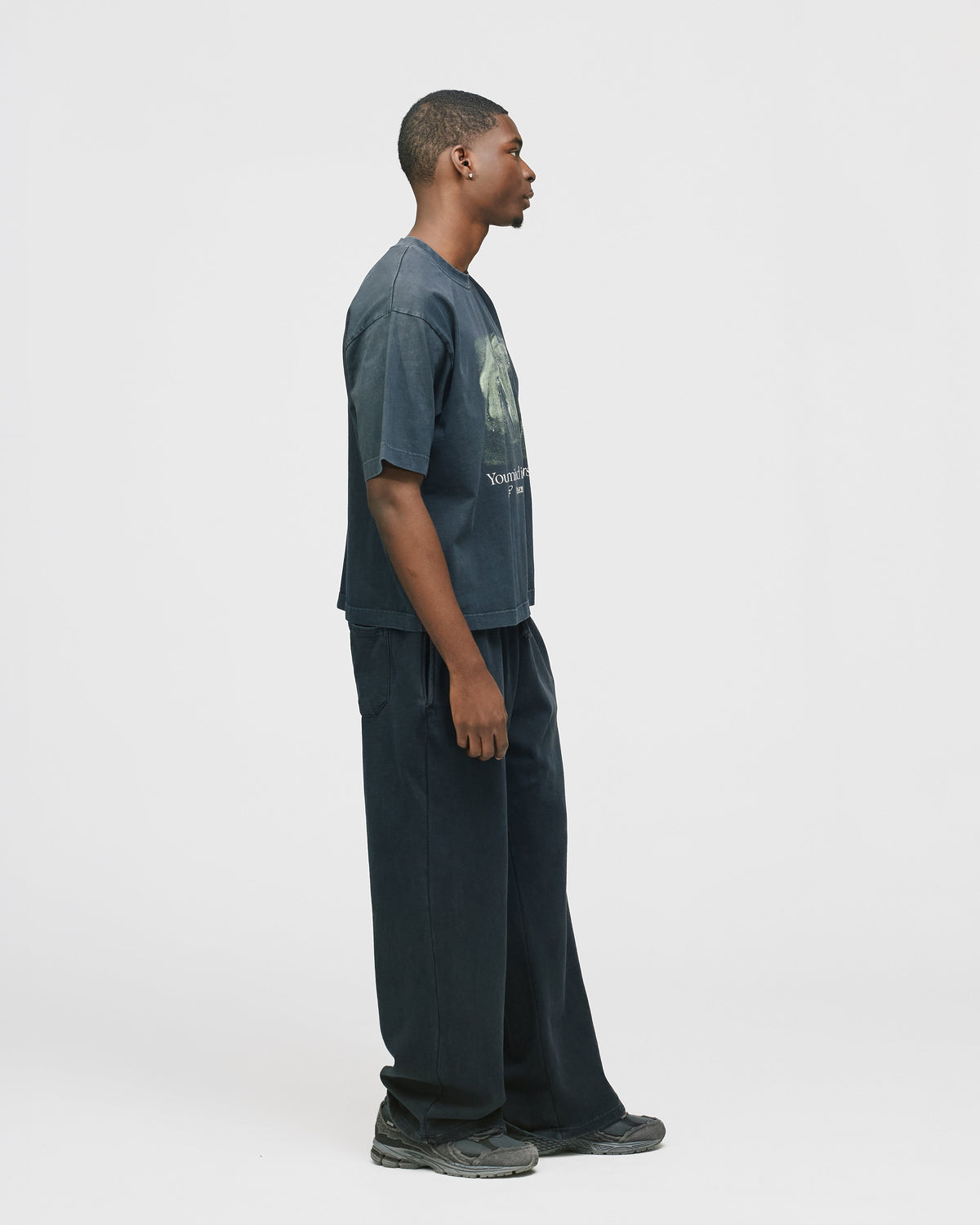 Mind is Hours Cropped T-Shirt - Vintage Black