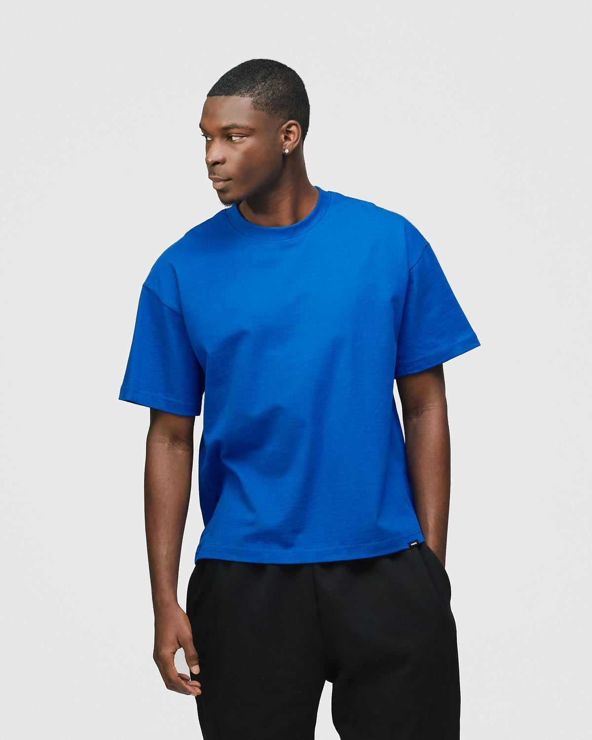 Drop Shoulder T-Shirt - Royal Blue