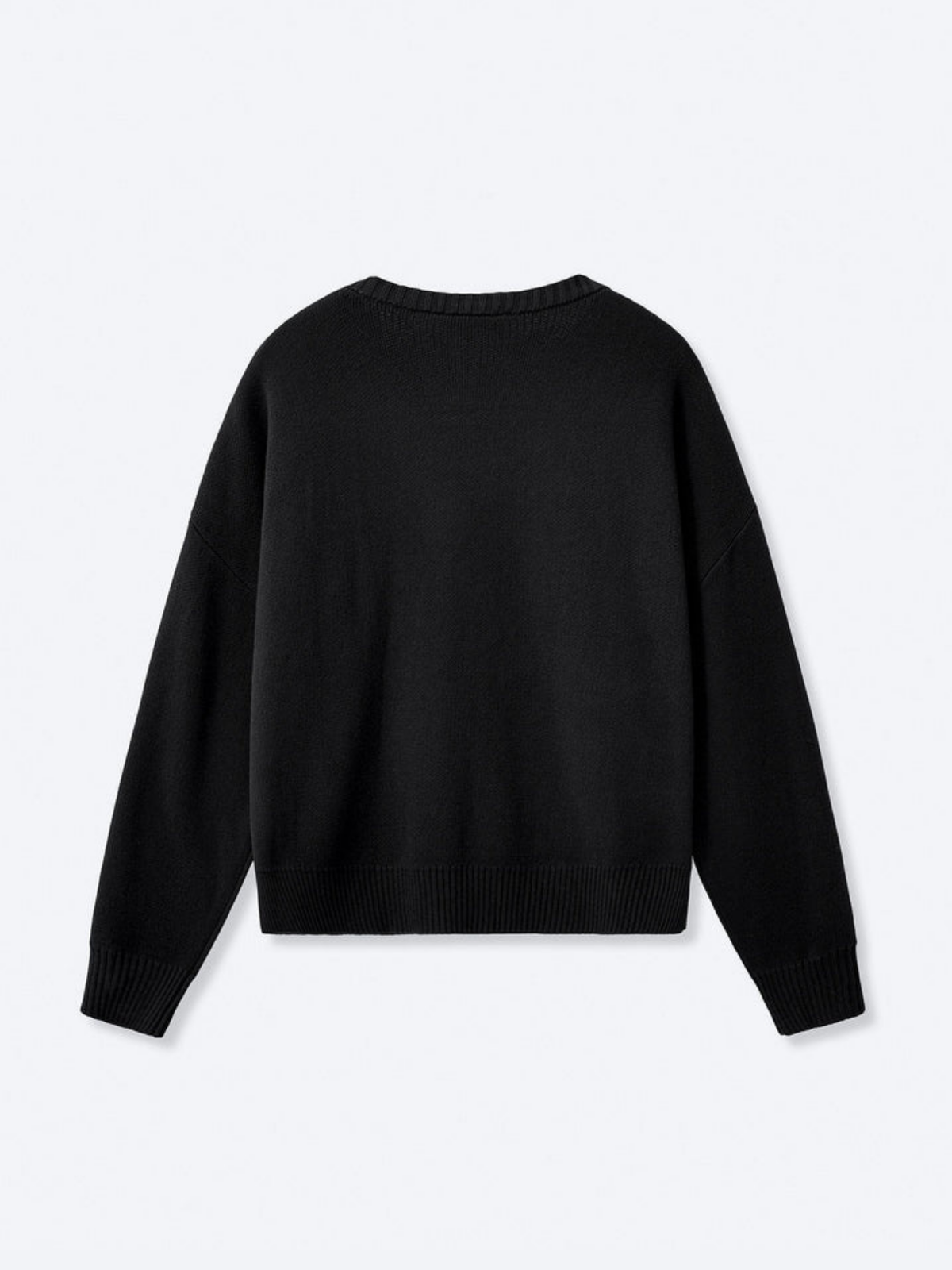 FLOWER KNIT - BLACK