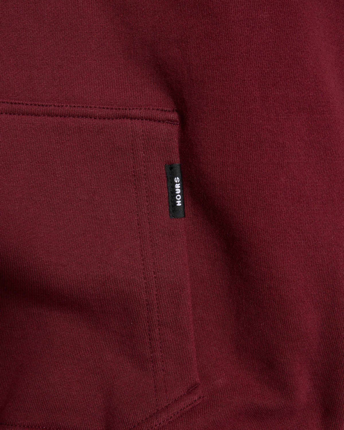 Drop Shoulder Hoodie - Burgundy