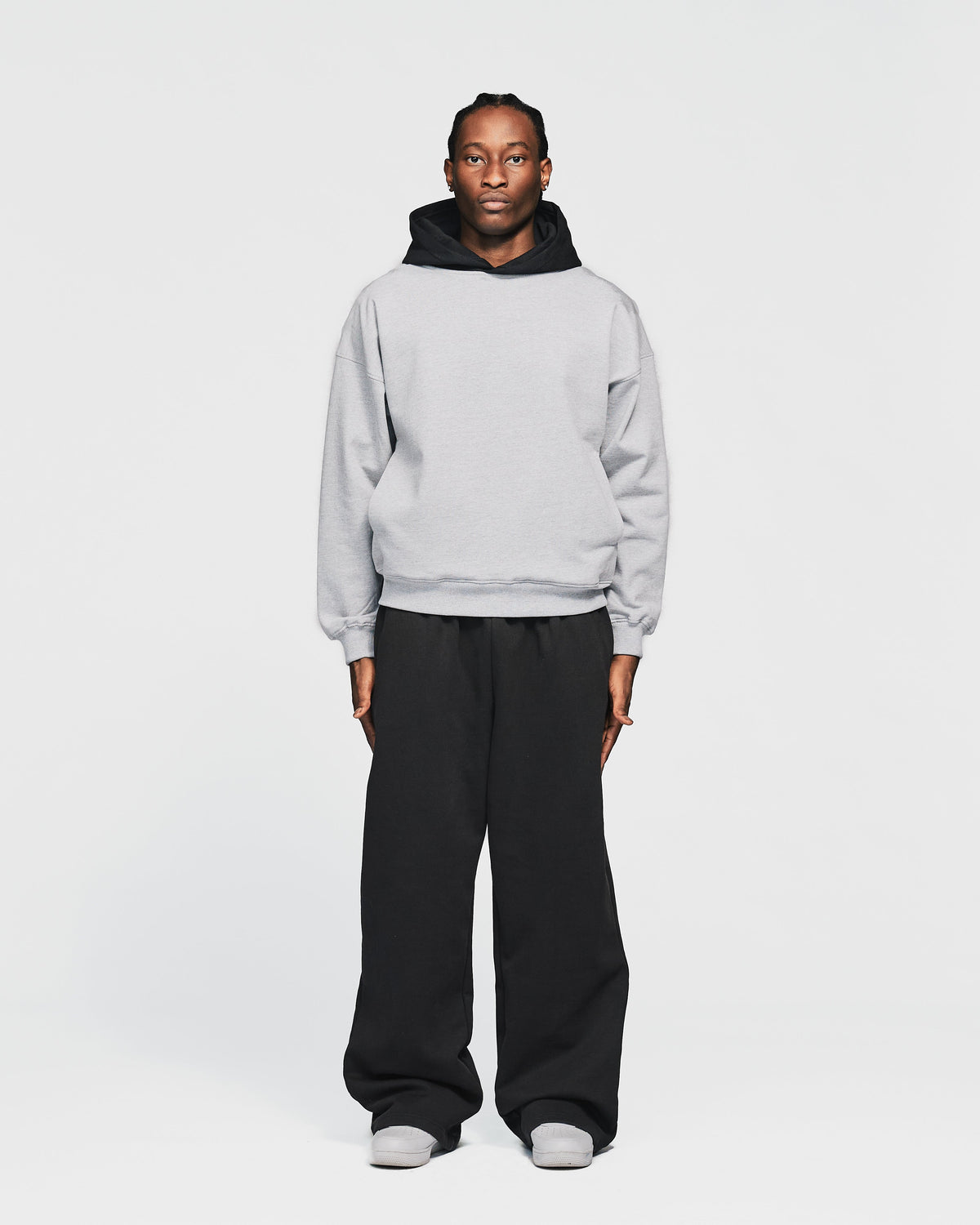 Two-Tone Hoodie - Grey