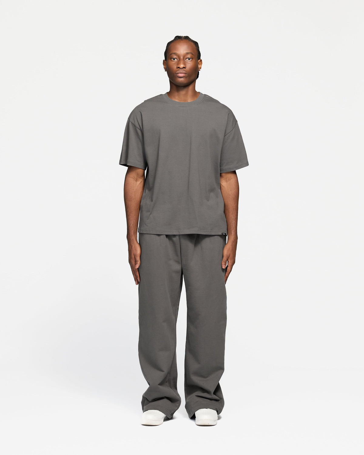 Drop Shoulder T-Shirt - Charcoal