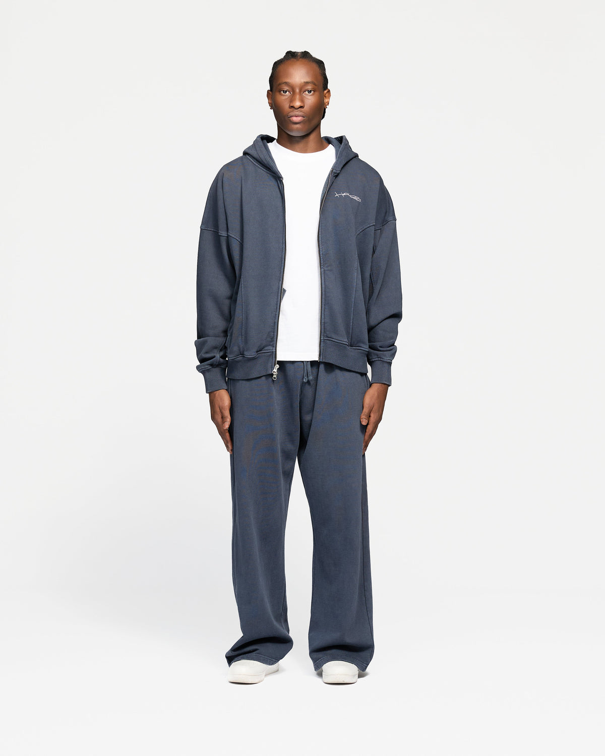 Signature Zip Hoodie - Vintage Navy