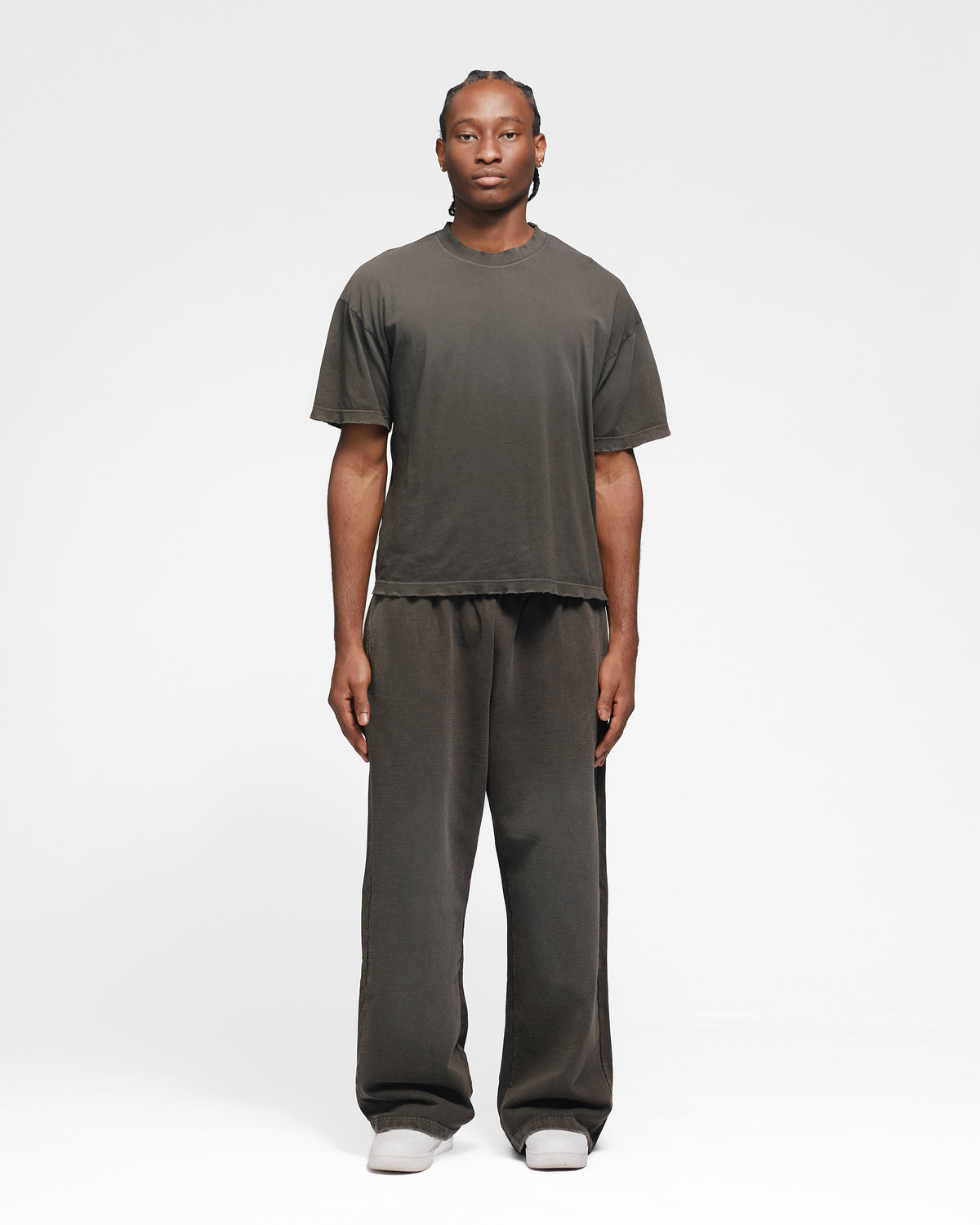 Drop Shoulder T-Shirt - Sunfaded Espresso