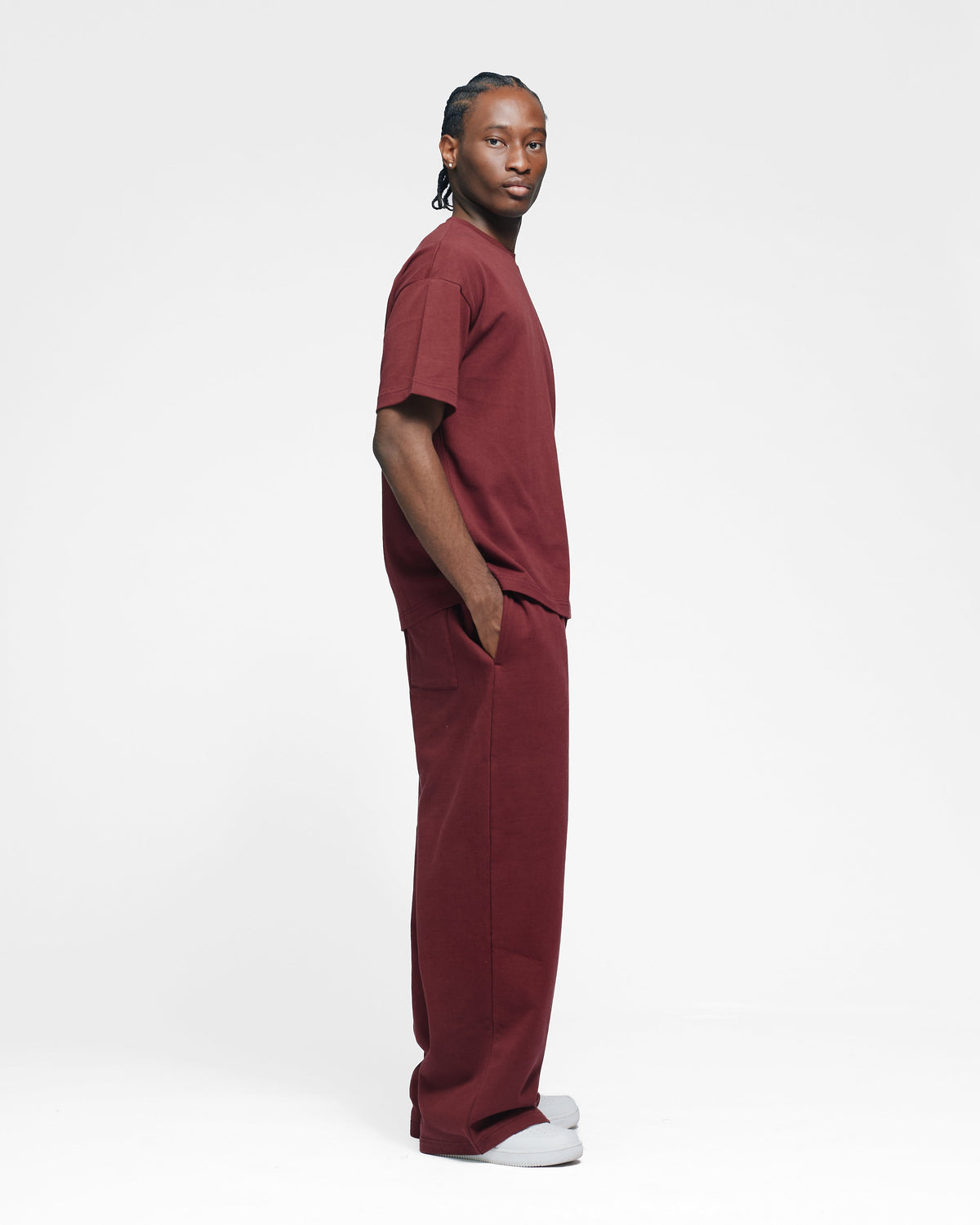 Baggy Sweatpants - Burgundy