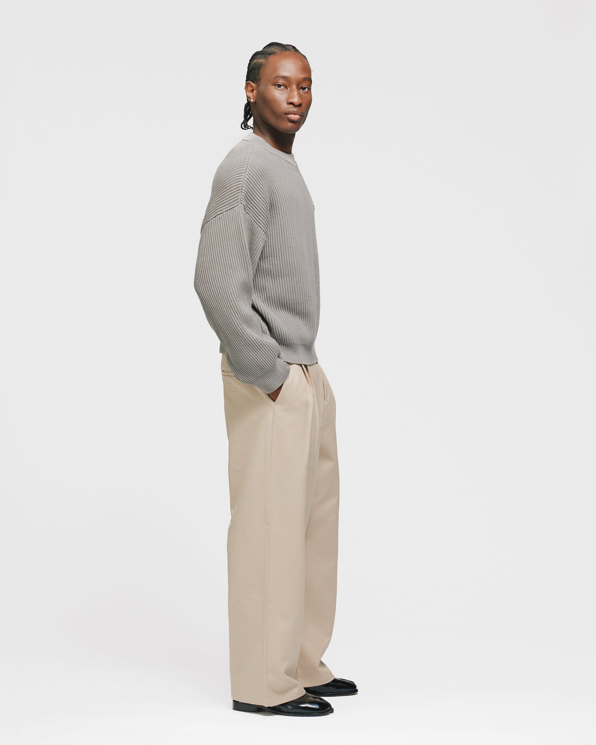 Pleated Pants - Beige