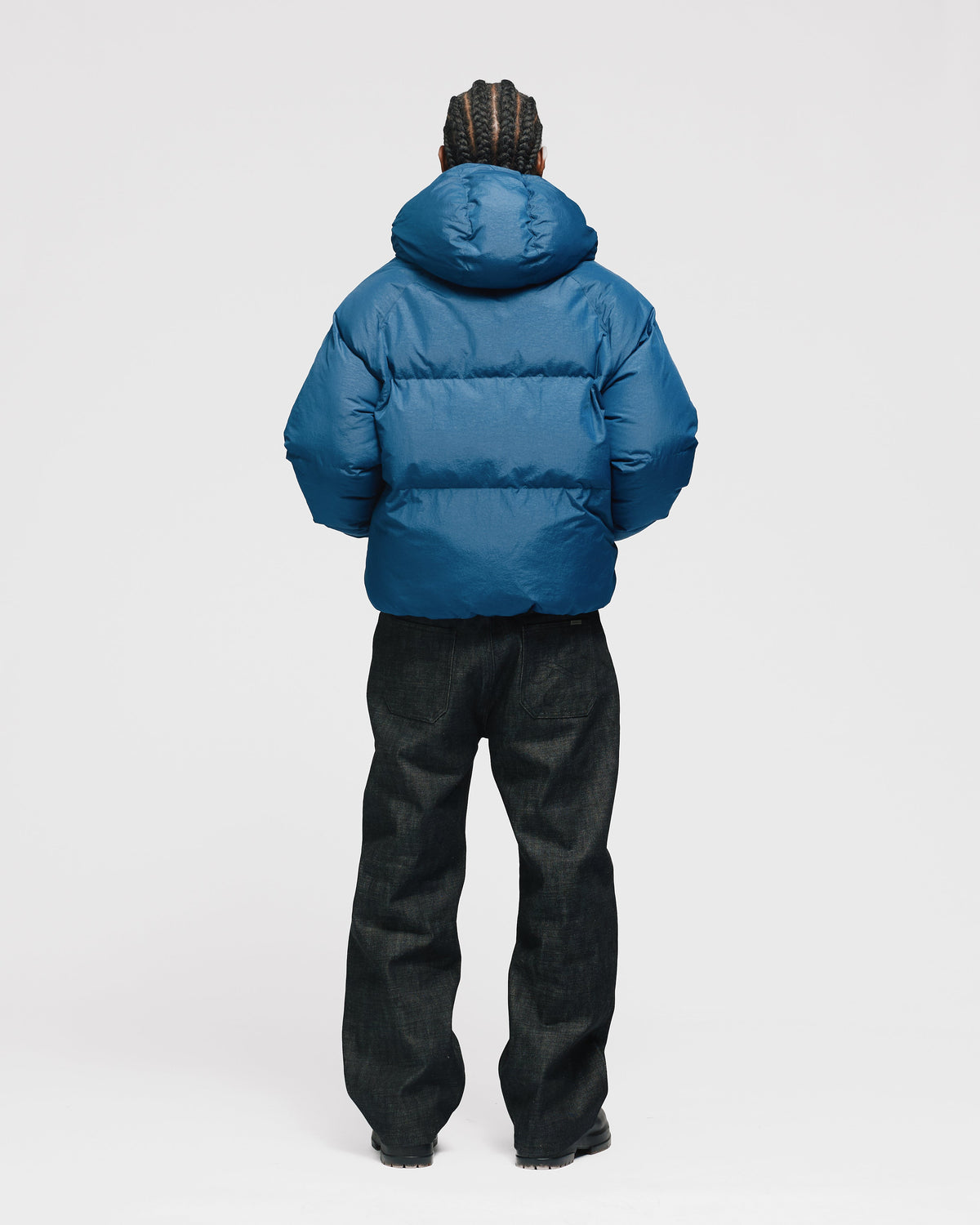 Hooded Puffer Jacket - Blue