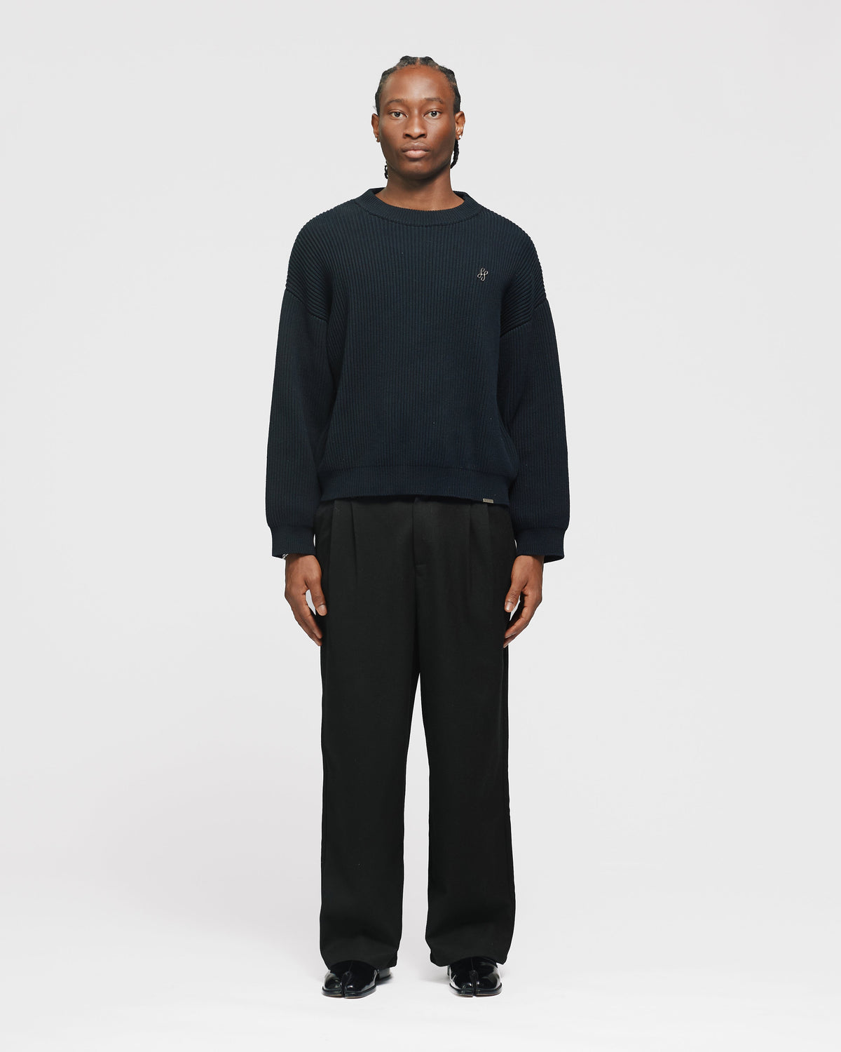 Pleated Pants - Black
