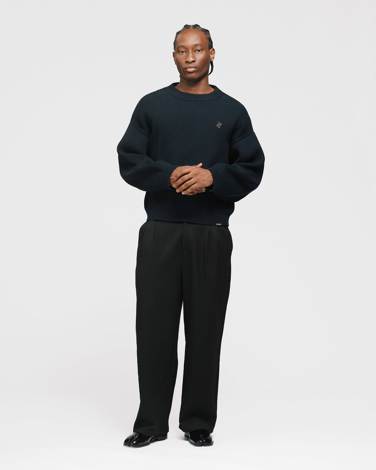 Pleated Pants - Black
