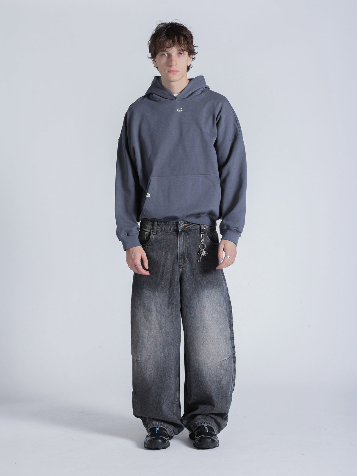 COMMUNITY HOODIE - CHARCOAL BLUE