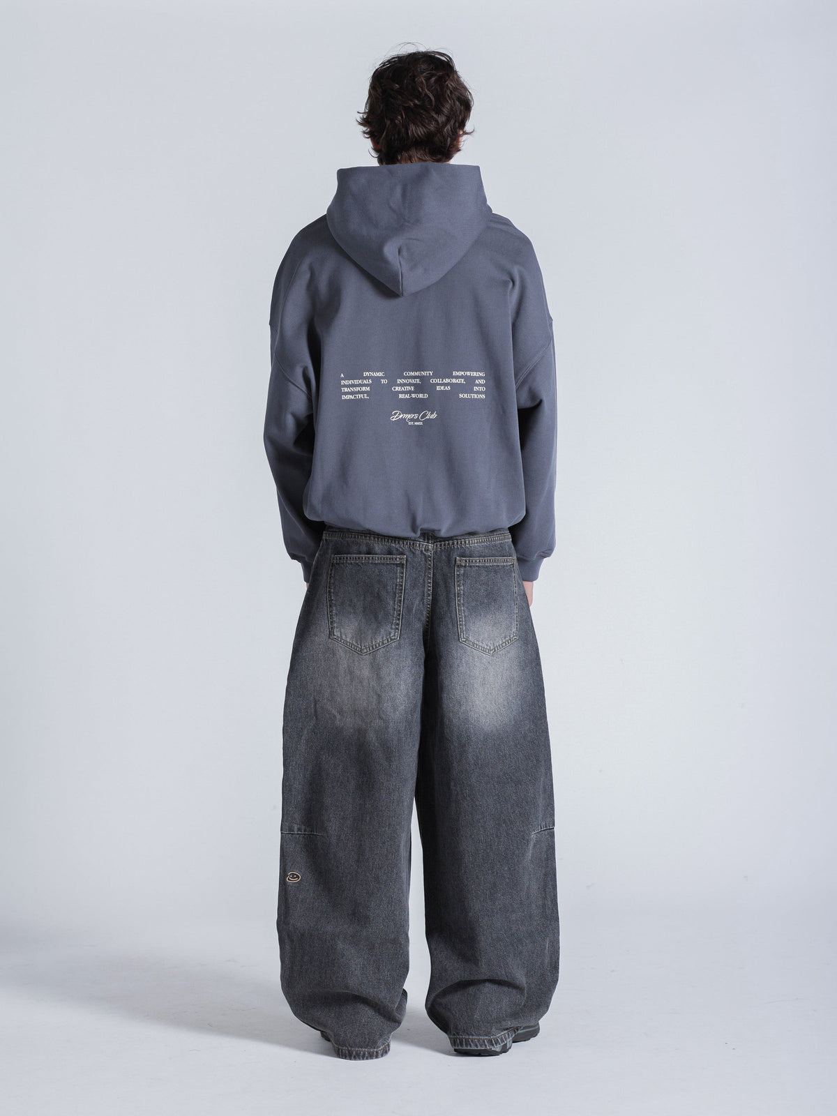 COMMUNITY HOODIE - CHARCOAL BLUE