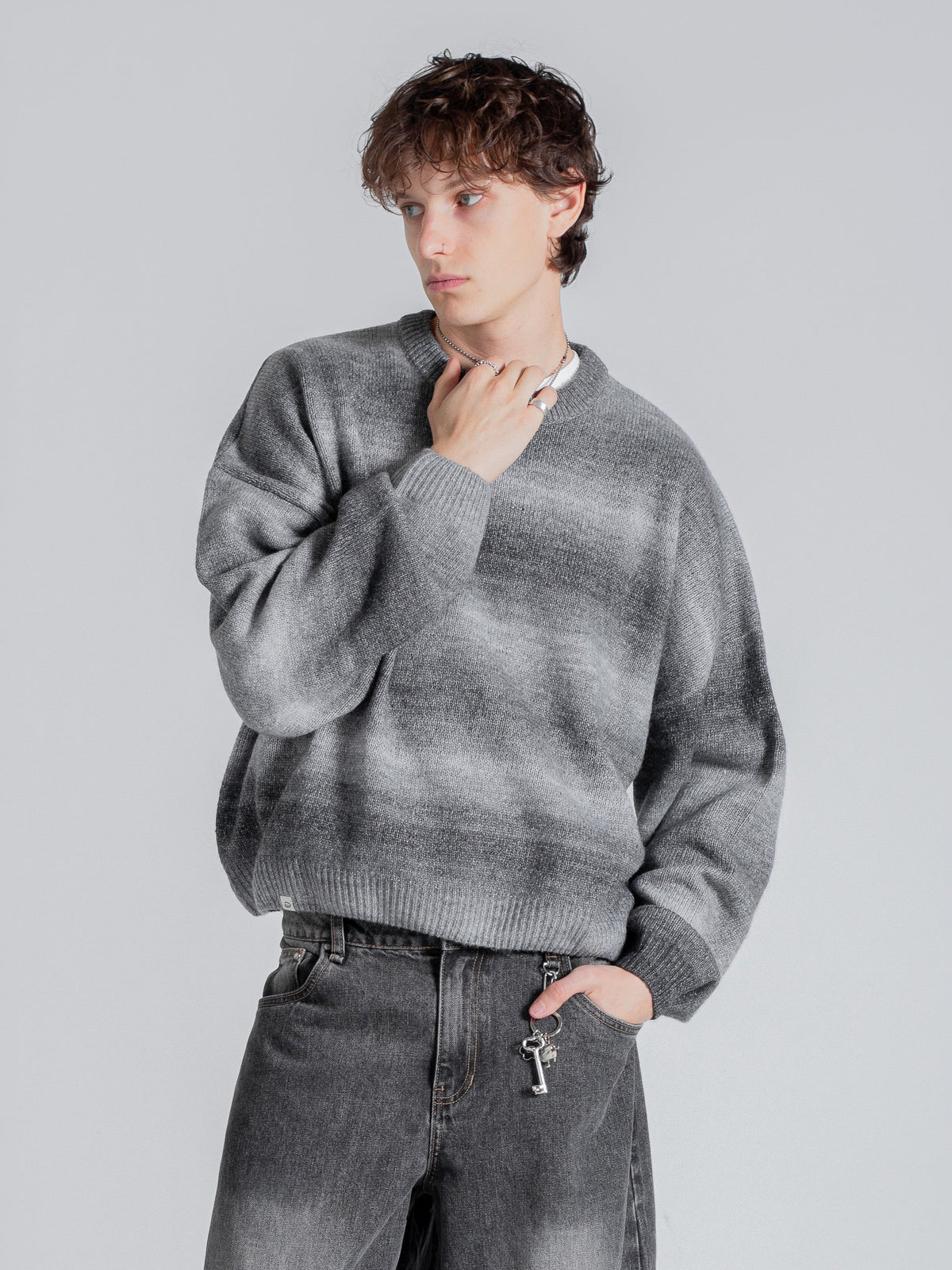 GRADIENT KNIT - SOFT SMOKE
