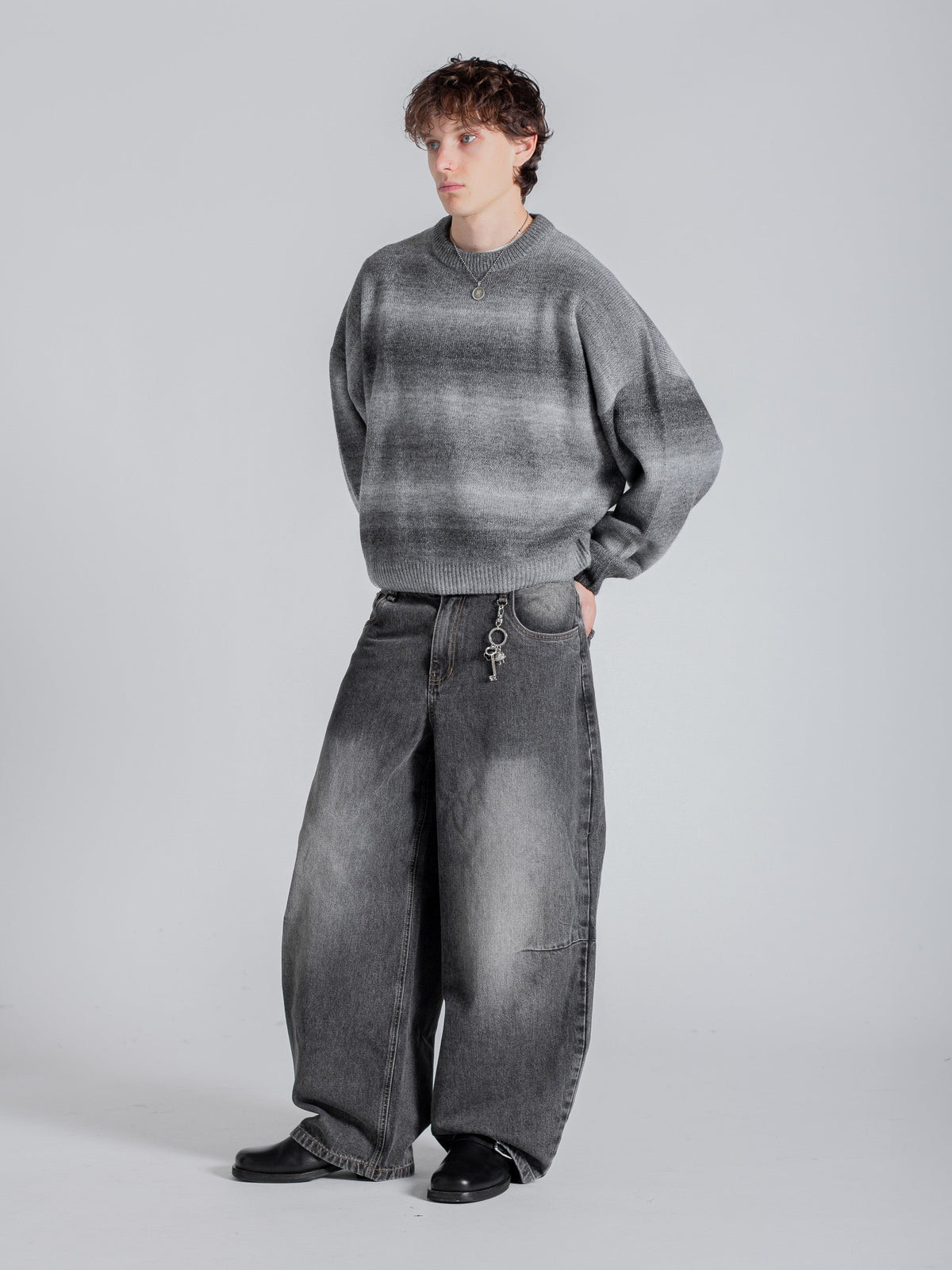 GRADIENT KNIT - SOFT SMOKE