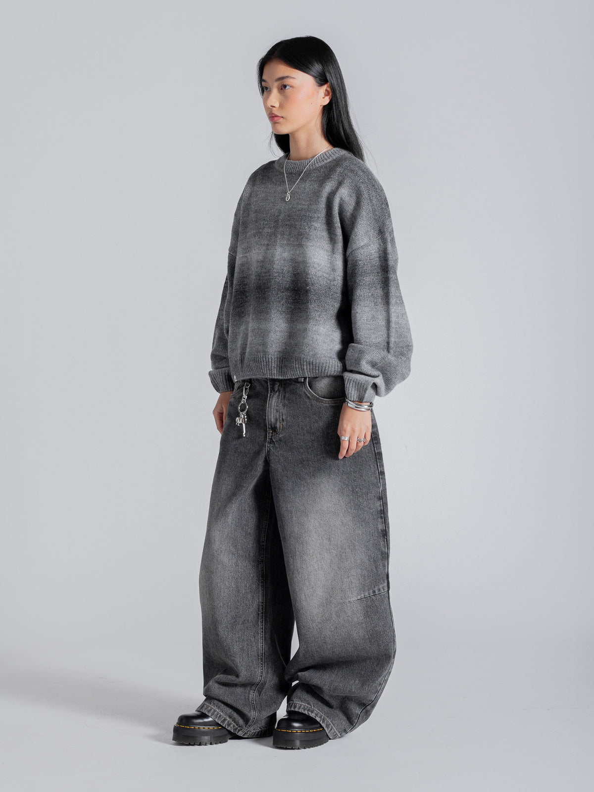 GRADIENT KNIT - SOFT SMOKE