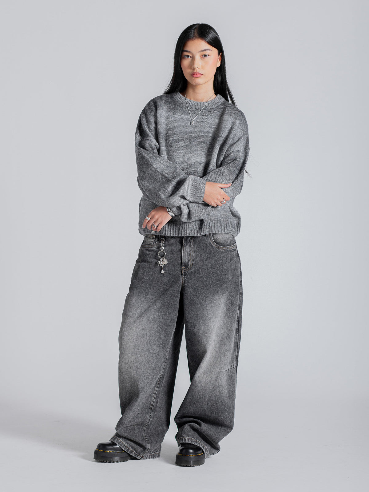 GRADIENT KNIT - SOFT SMOKE