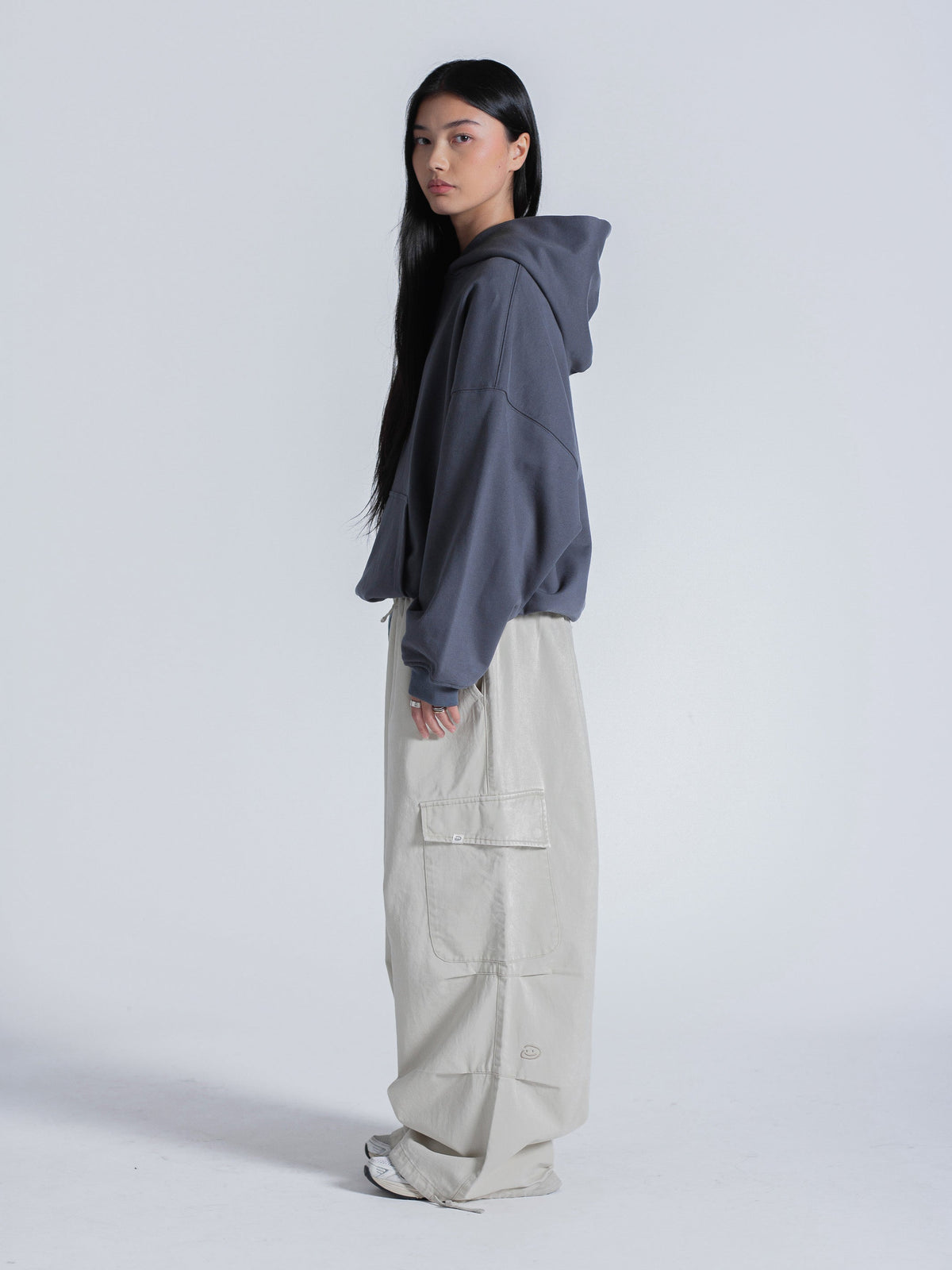 COMMUNITY HOODIE - CHARCOAL BLUE