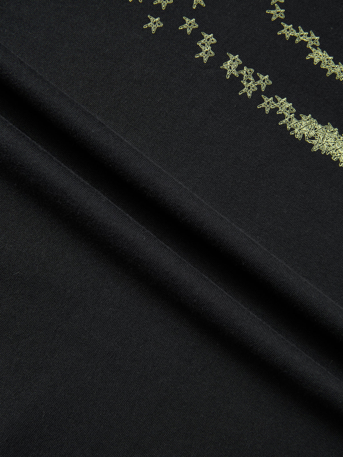 FADED STARS SMILEY TEE - BLACK