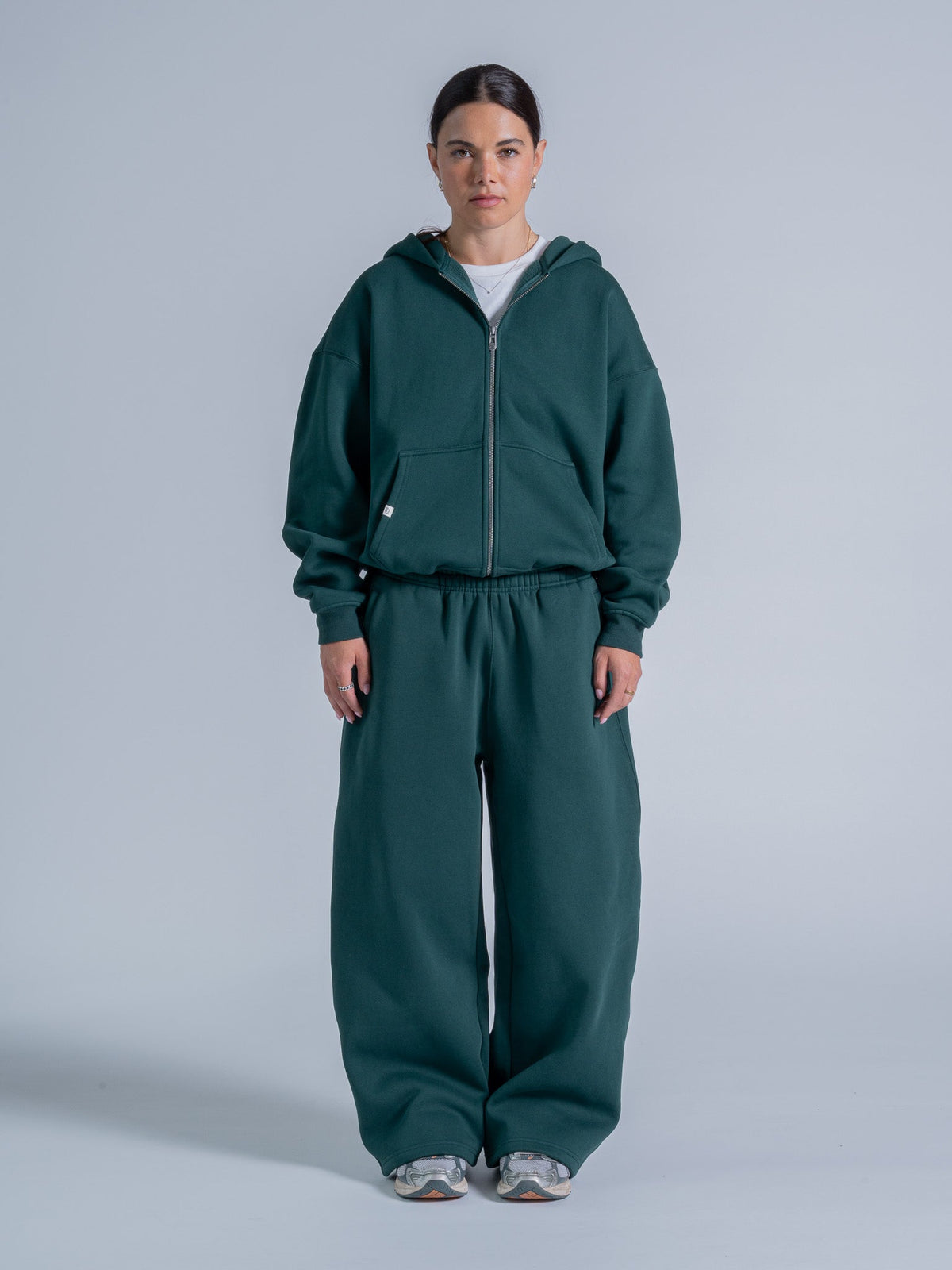SIGNATURE BASIC ZIP UP - CASTLETON GREEN