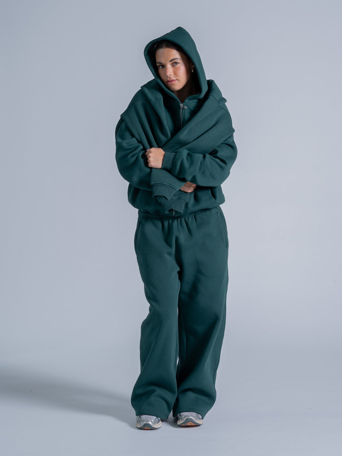 SIGNATURE BASIC ZIP UP - CASTLETON GREEN