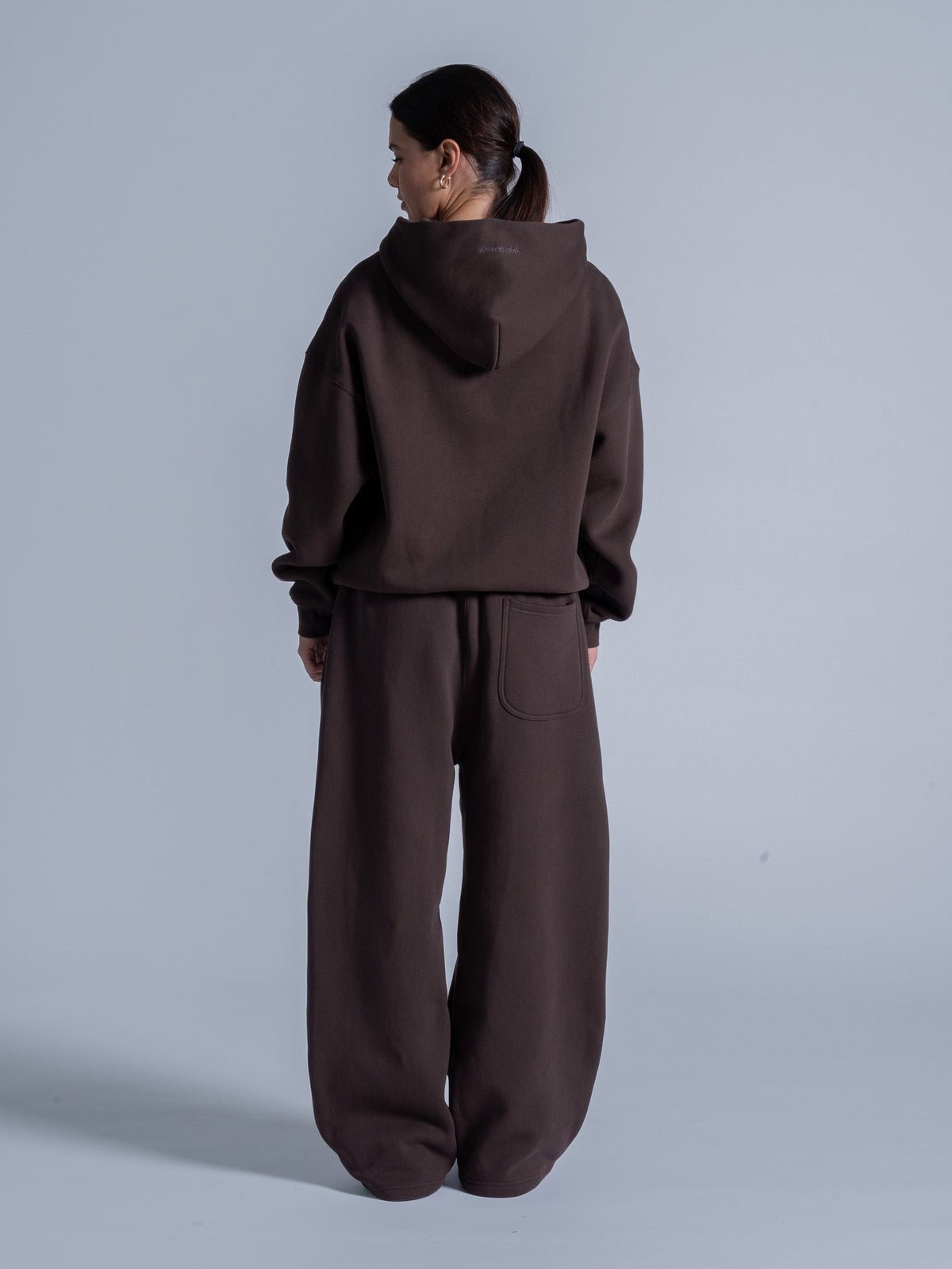 SIGNATURE BASIC ZIP UP - COFFEE BROWN