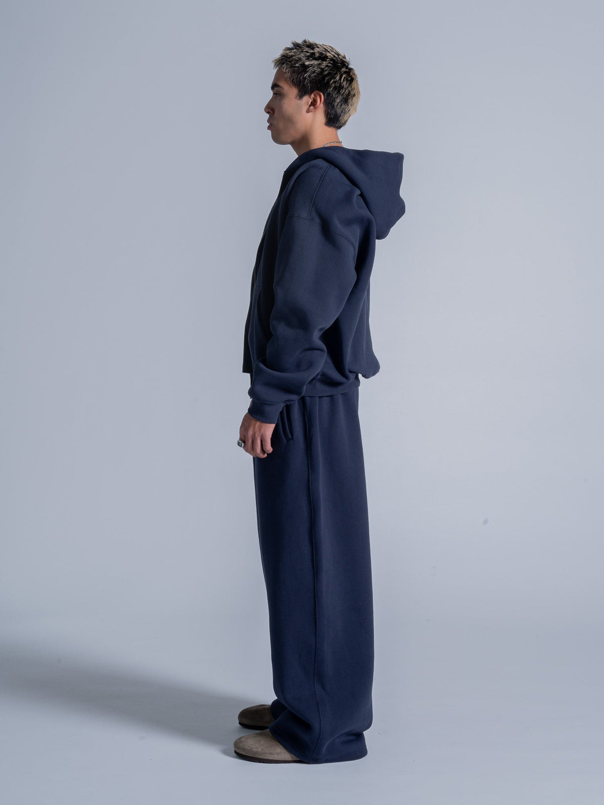 SIGNATURE BASIC ZIP UP - FADED NAVY