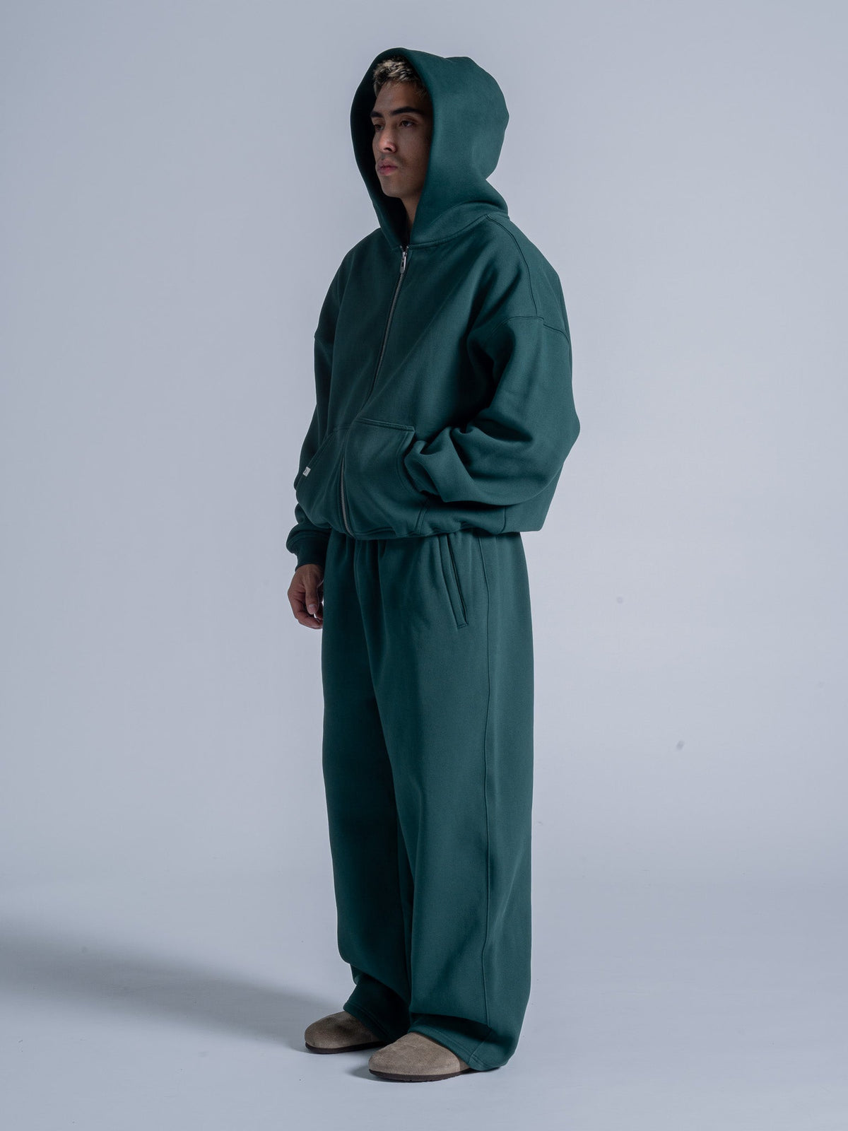 SIGNATURE BASIC ZIP UP - CASTLETON GREEN