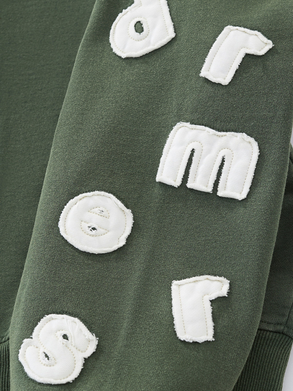 FLOATING LETTERS ZIP UP - FADED PINE