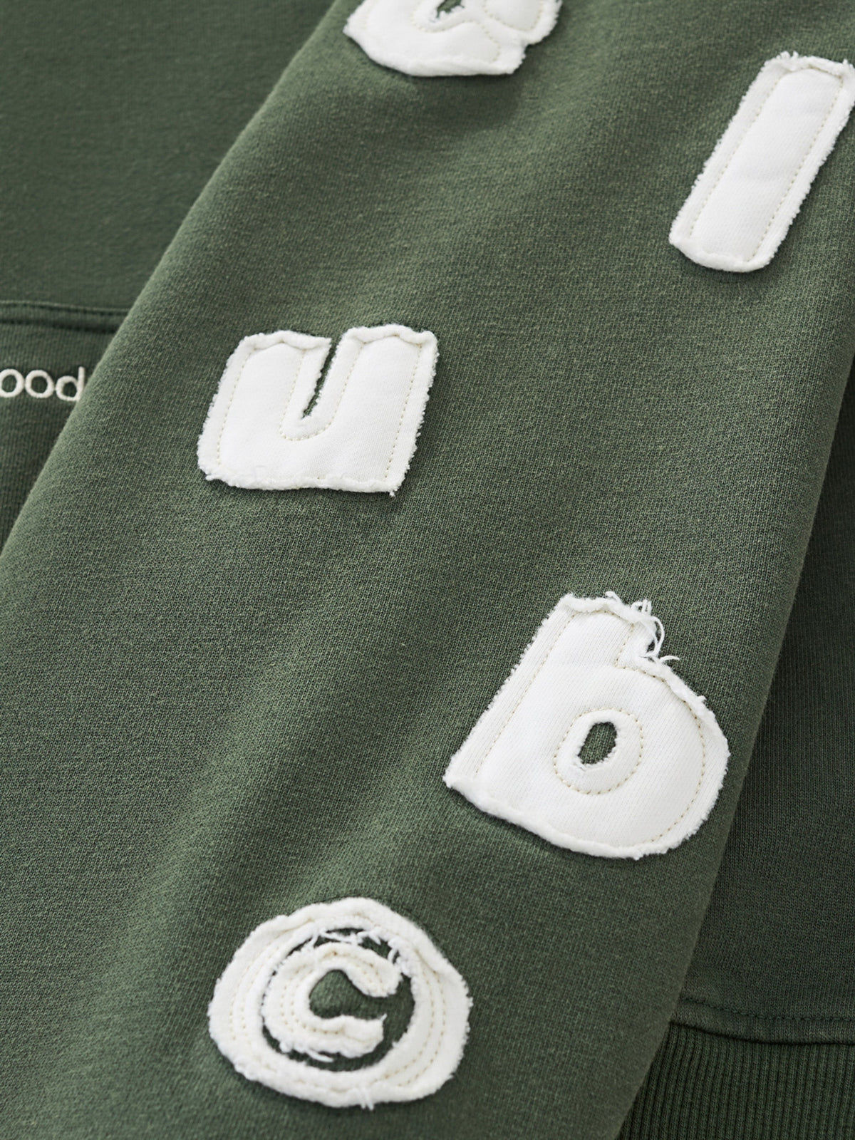 FLOATING LETTERS ZIP UP - FADED PINE