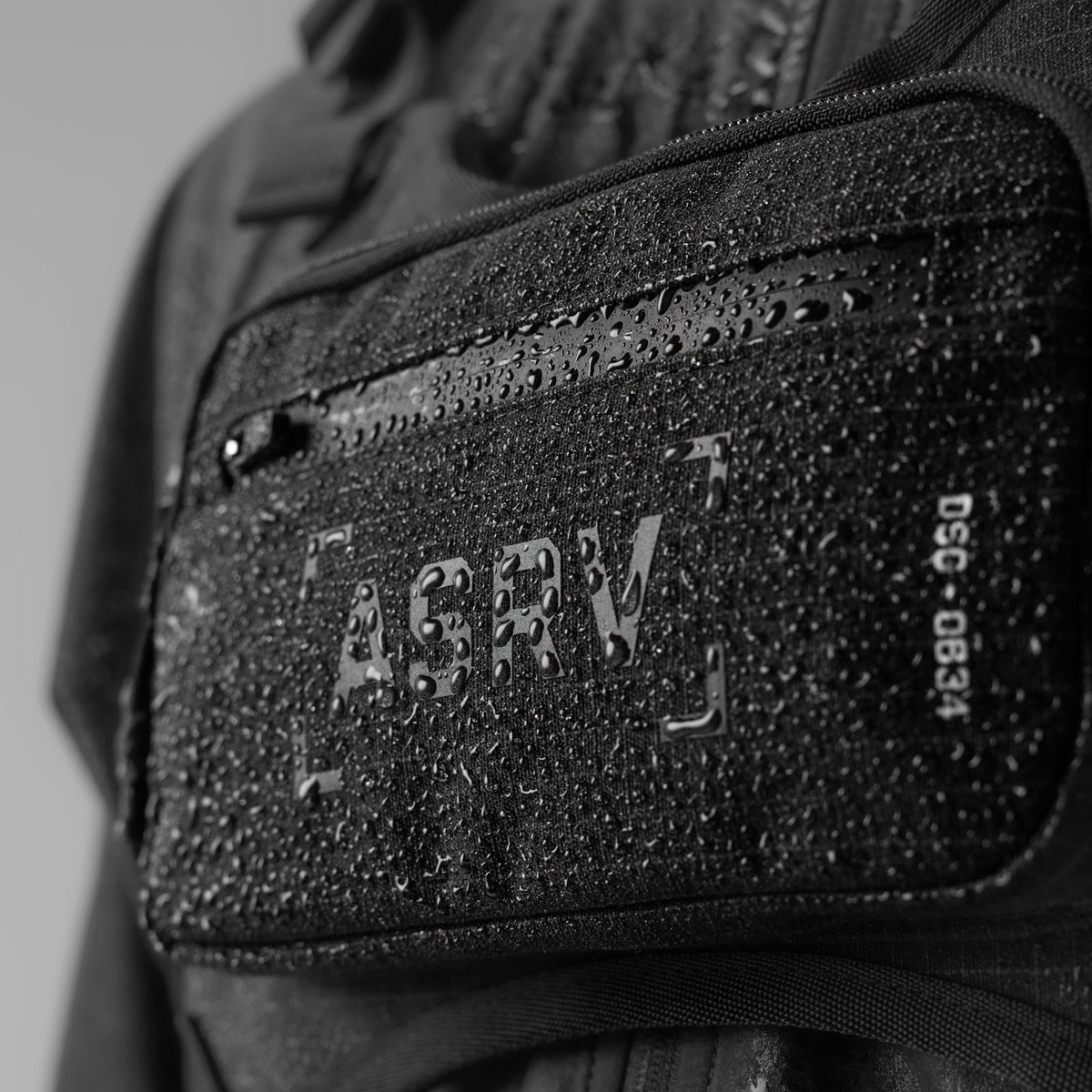 0634. Waterproof Cordura® Conditioning Chest Pack - Black "Grid"