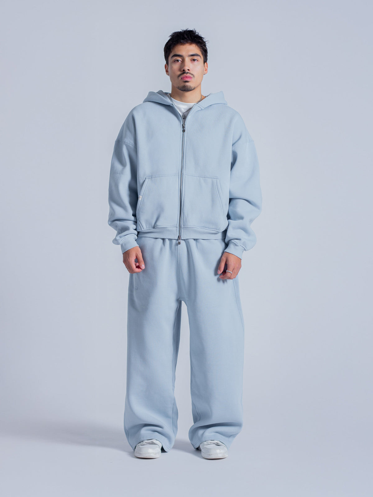 SIGNATURE BASIC ZIP UP - SKY BLUE
