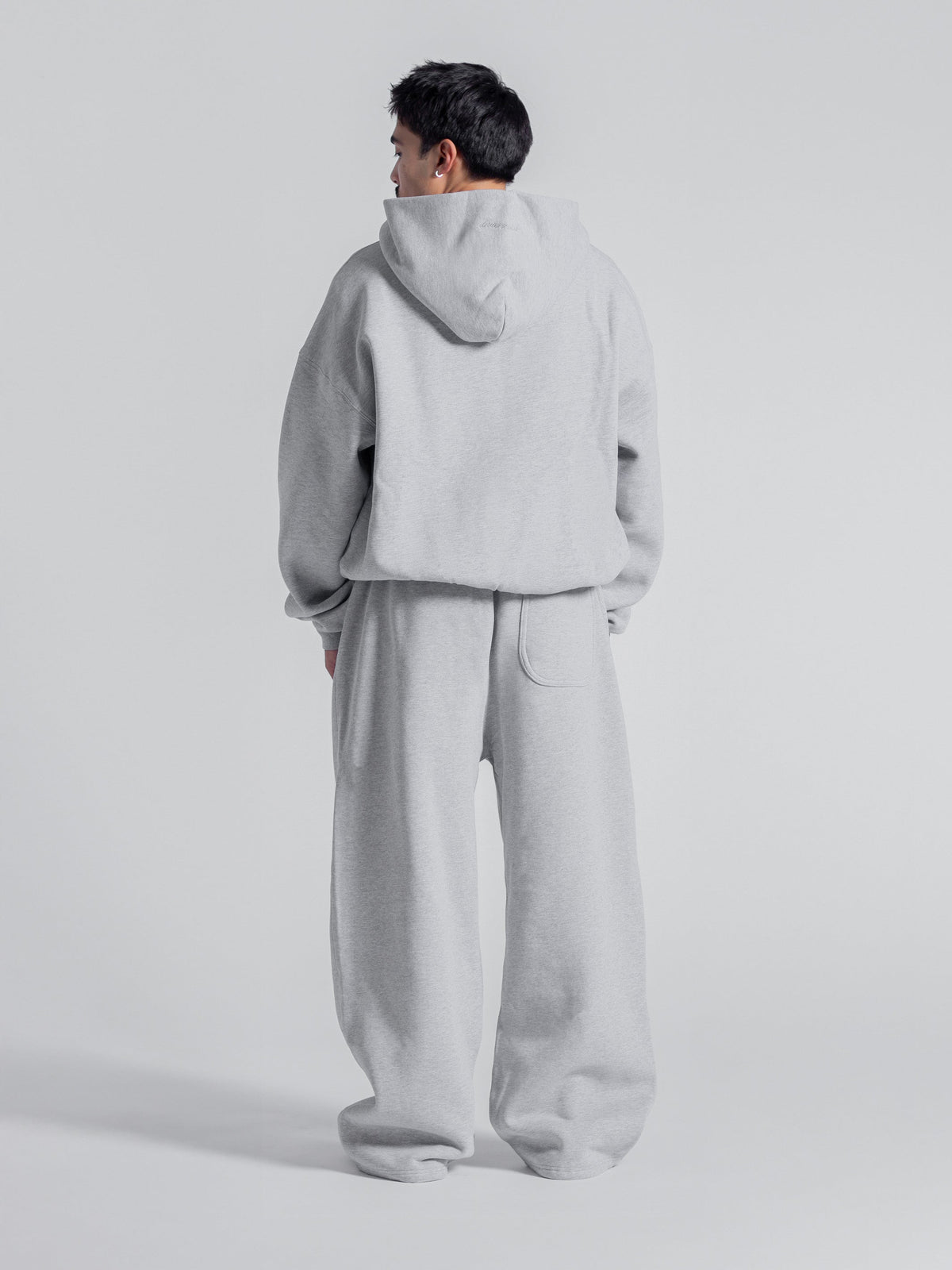 SIGNATURE BASIC ZIP UP - HEATHER GREY