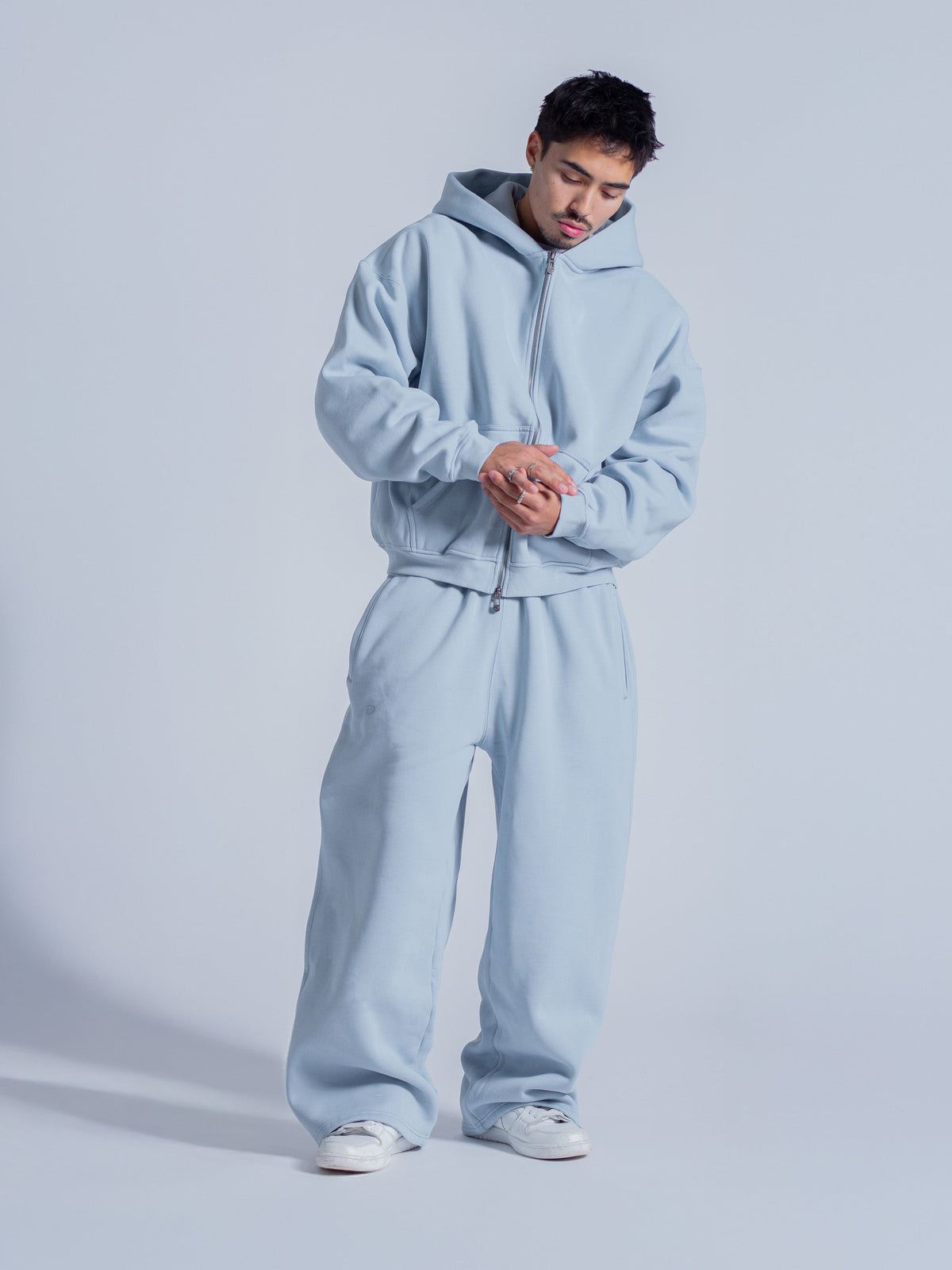 SIGNATURE BASIC ZIP UP - SKY BLUE
