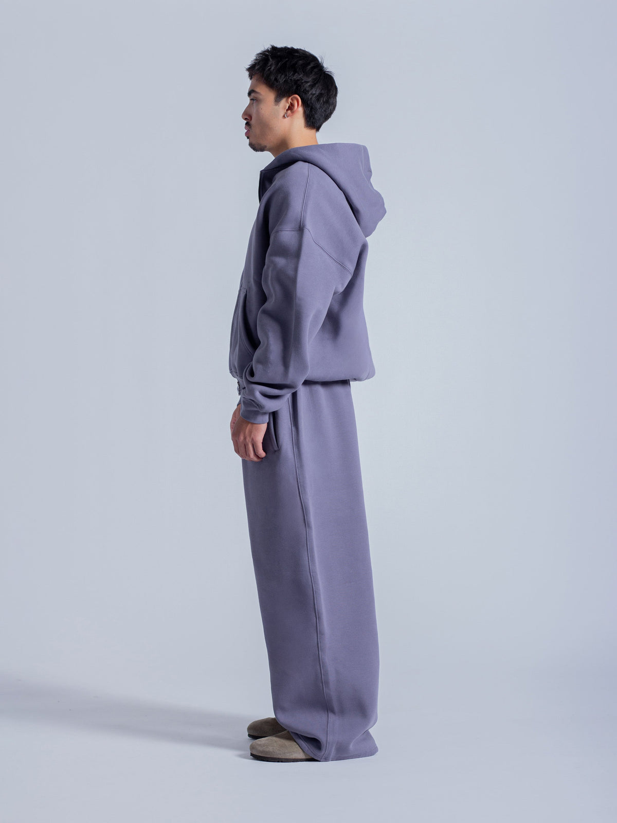 SIGNATURE BASIC ZIP UP - DUSTY VIOLET