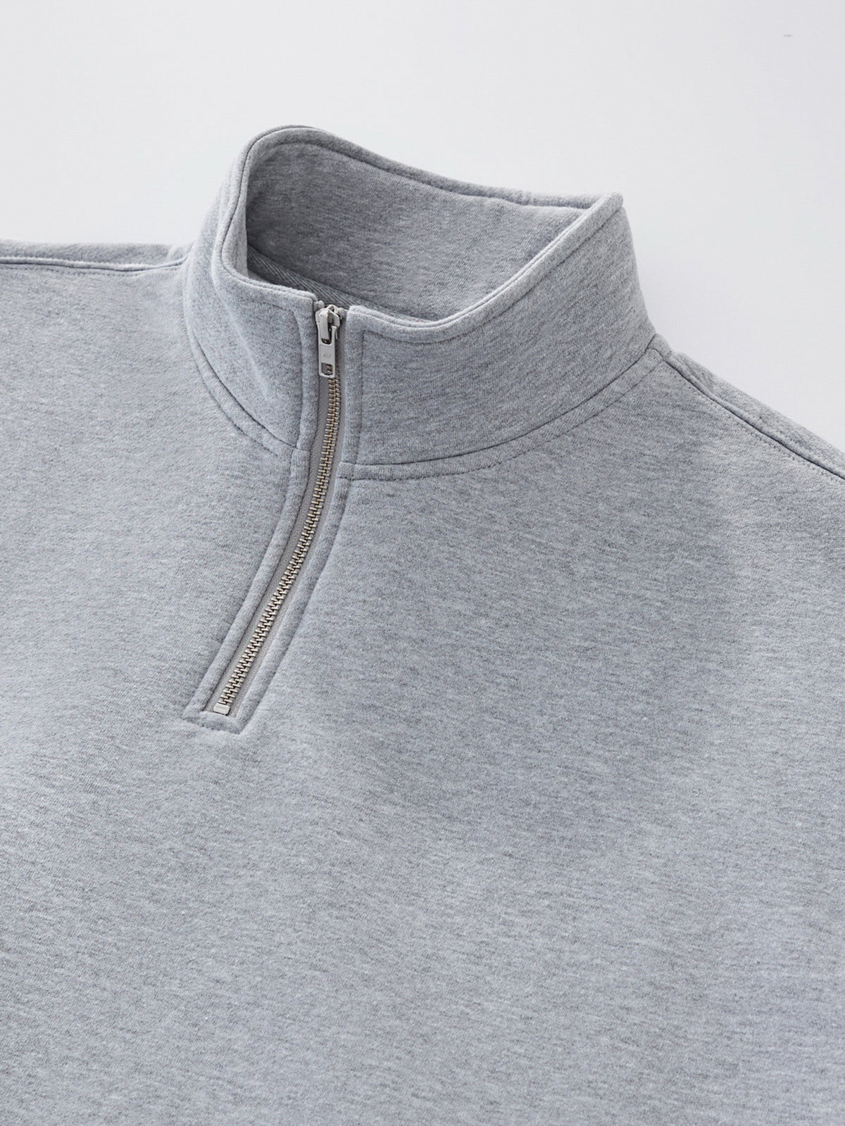 SIGNATURE BASIC QUARTER ZIP - GREY