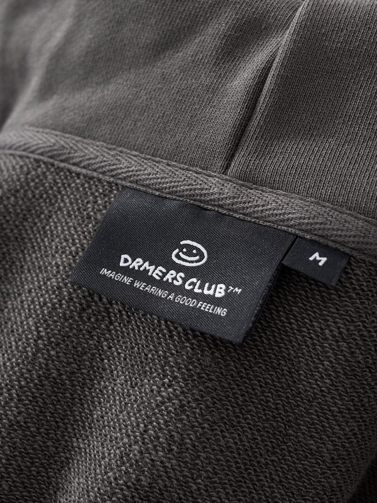 CURSIVE ZIP UP - DARK TAUPE